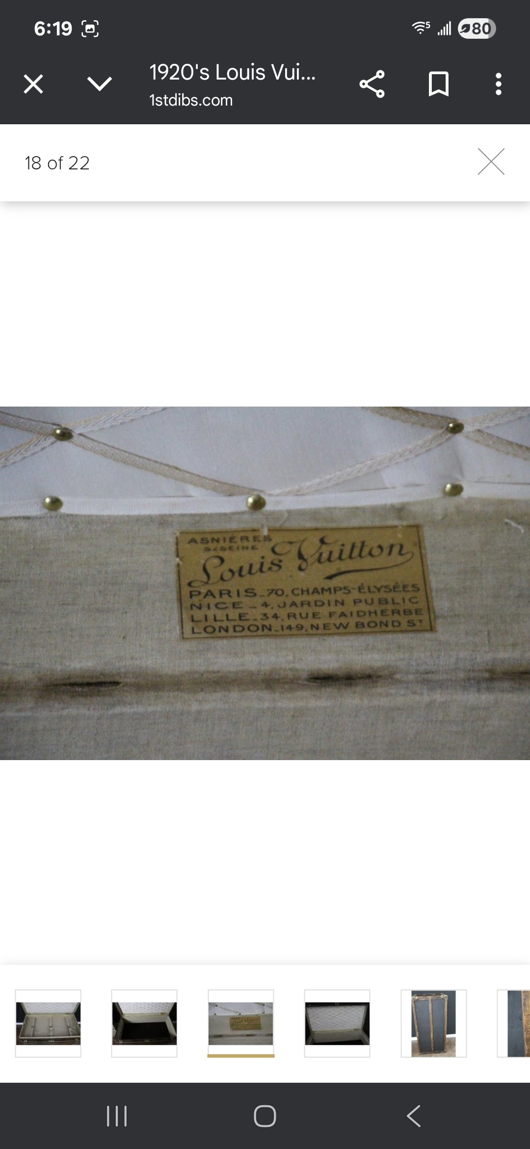 1920's Louis Vuitton Trunk in Monogram, Louis Vuitton Steamer Trunk 110 cm