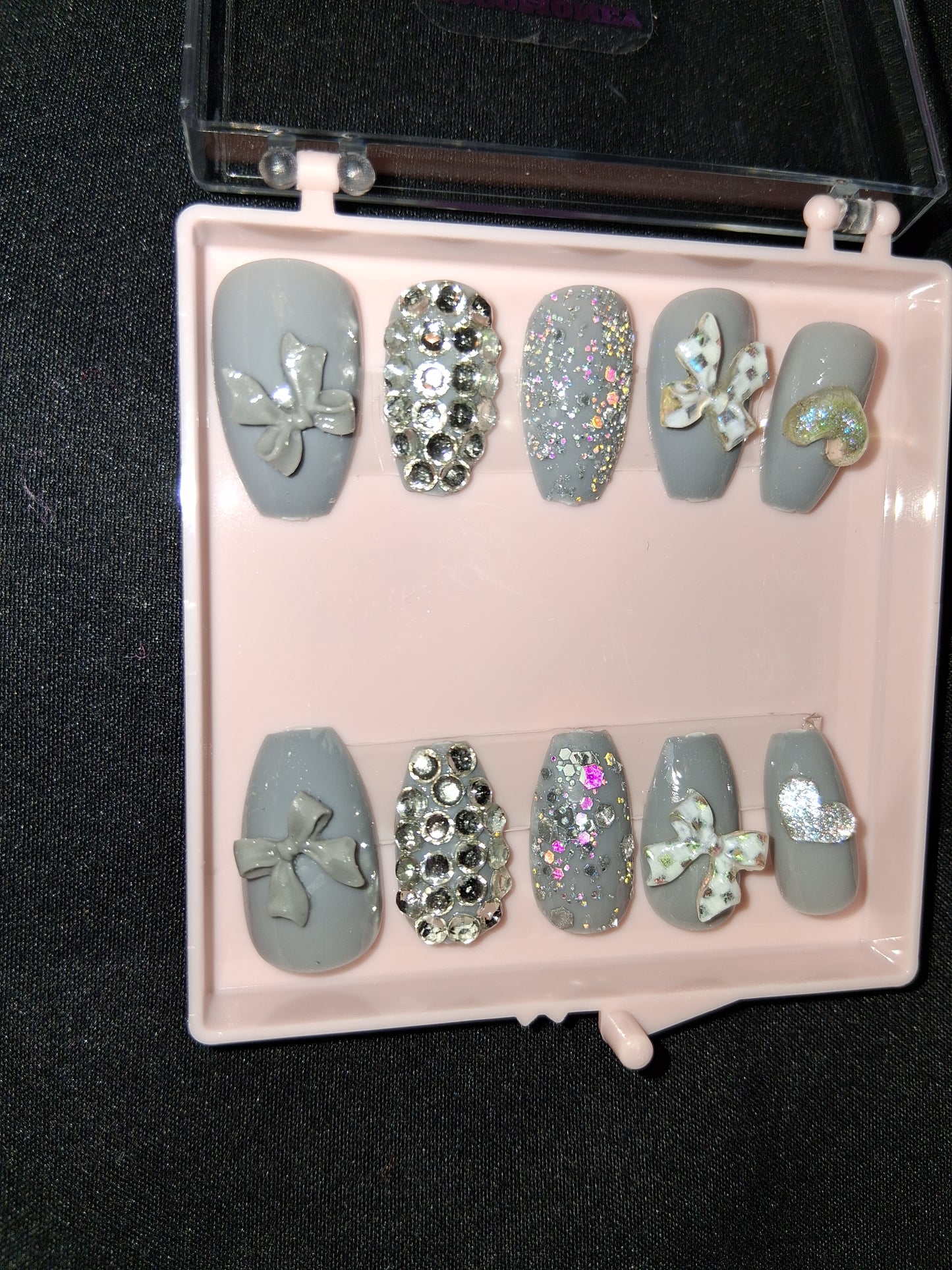 COCOMONEY NAILS CUSTOM ONE OF A KIND PIECES WITH NAIL BAG AND FREE GIFTS ACRYLIC