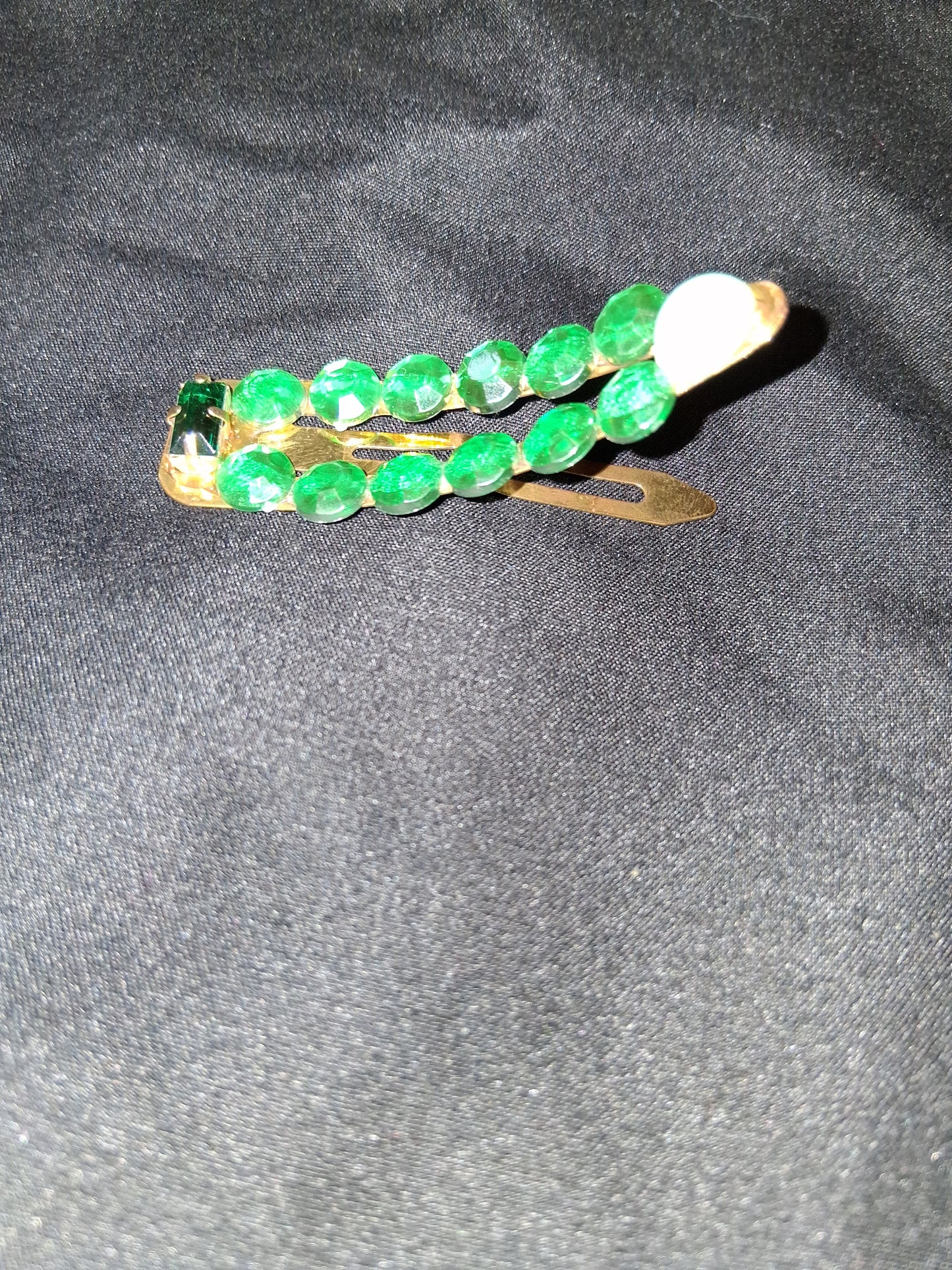 COCOMONEY HAIR CLIP 3INCH CUSTOM 1 OF A KIND PIECE with gemstones