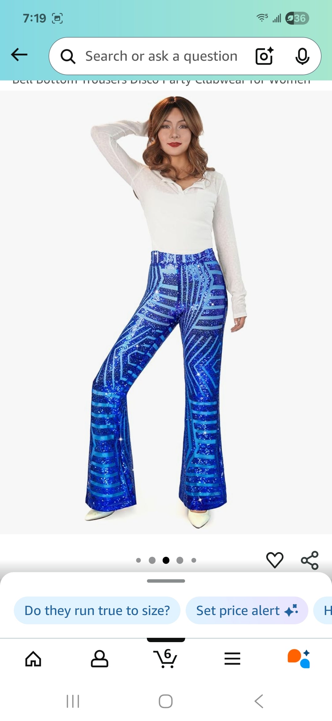 Sequin Flare Pants Sparkly Glitter High Waisted Bell Bottom Trousers Disco Party Clubwear