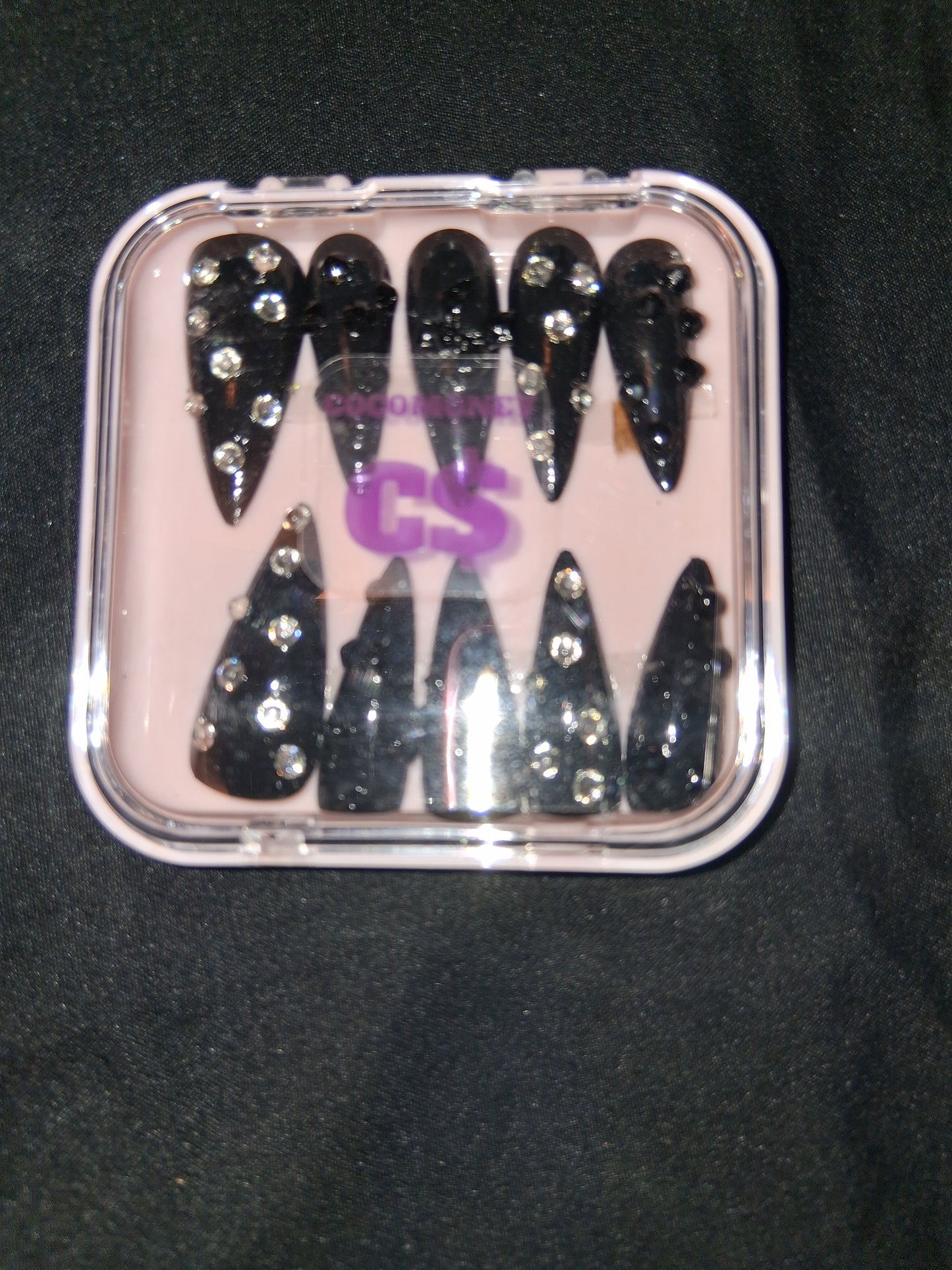 COCOMONEY NAILS CUSTOM 1 OF 1 GLUE ON PRESS ON COMES WITH FREE GIFTS #b69