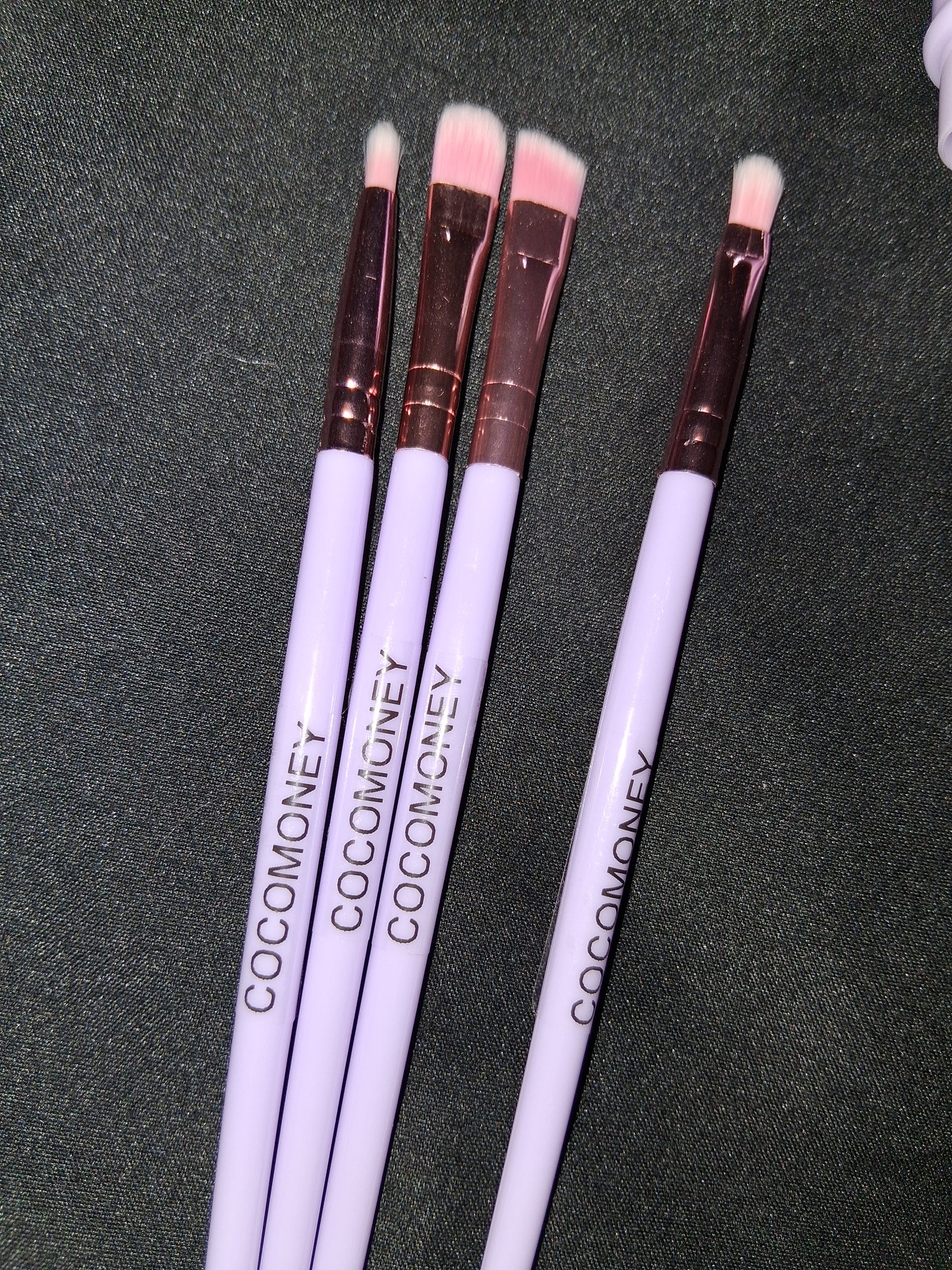 COCOMONEY MAKEUP BRUSH SET 5PC purple minis with free gift π
