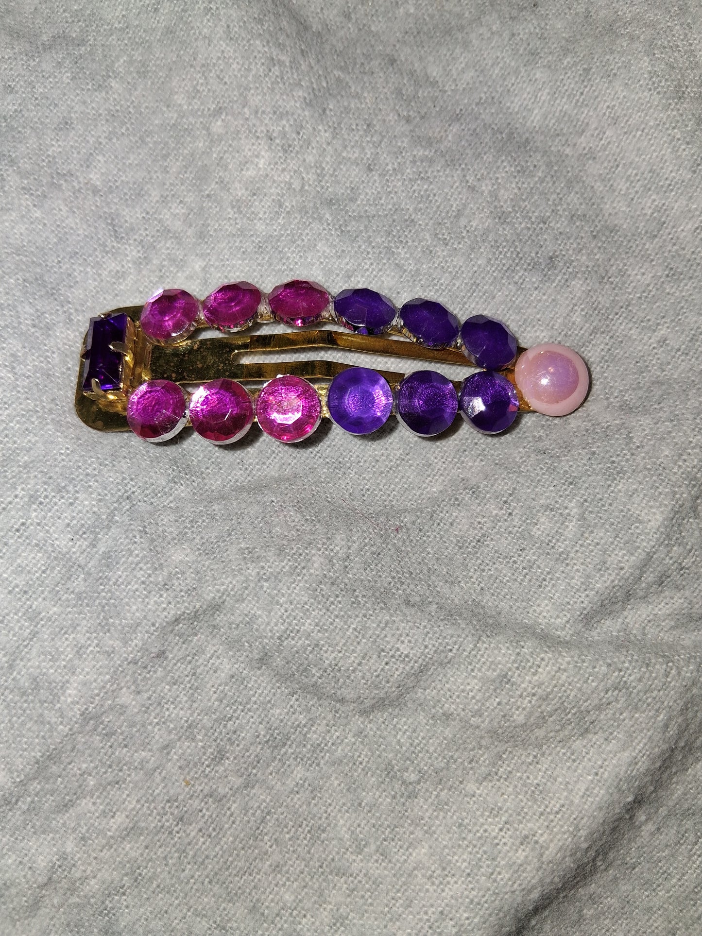COCOMONEY HAIR CLIP 3INCH CUSTOM 1 OF A KIND PIECE with gemstones