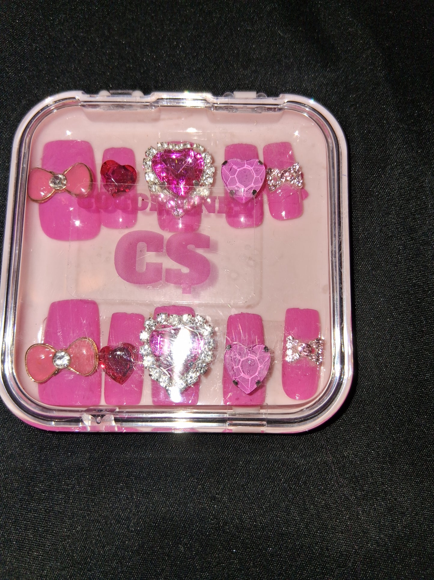 COCOMONEY NAILS CUSTOM ONE OF A KIND PIECES WITH NAIL BAG AND FREE GIFTS ACRYLIC
