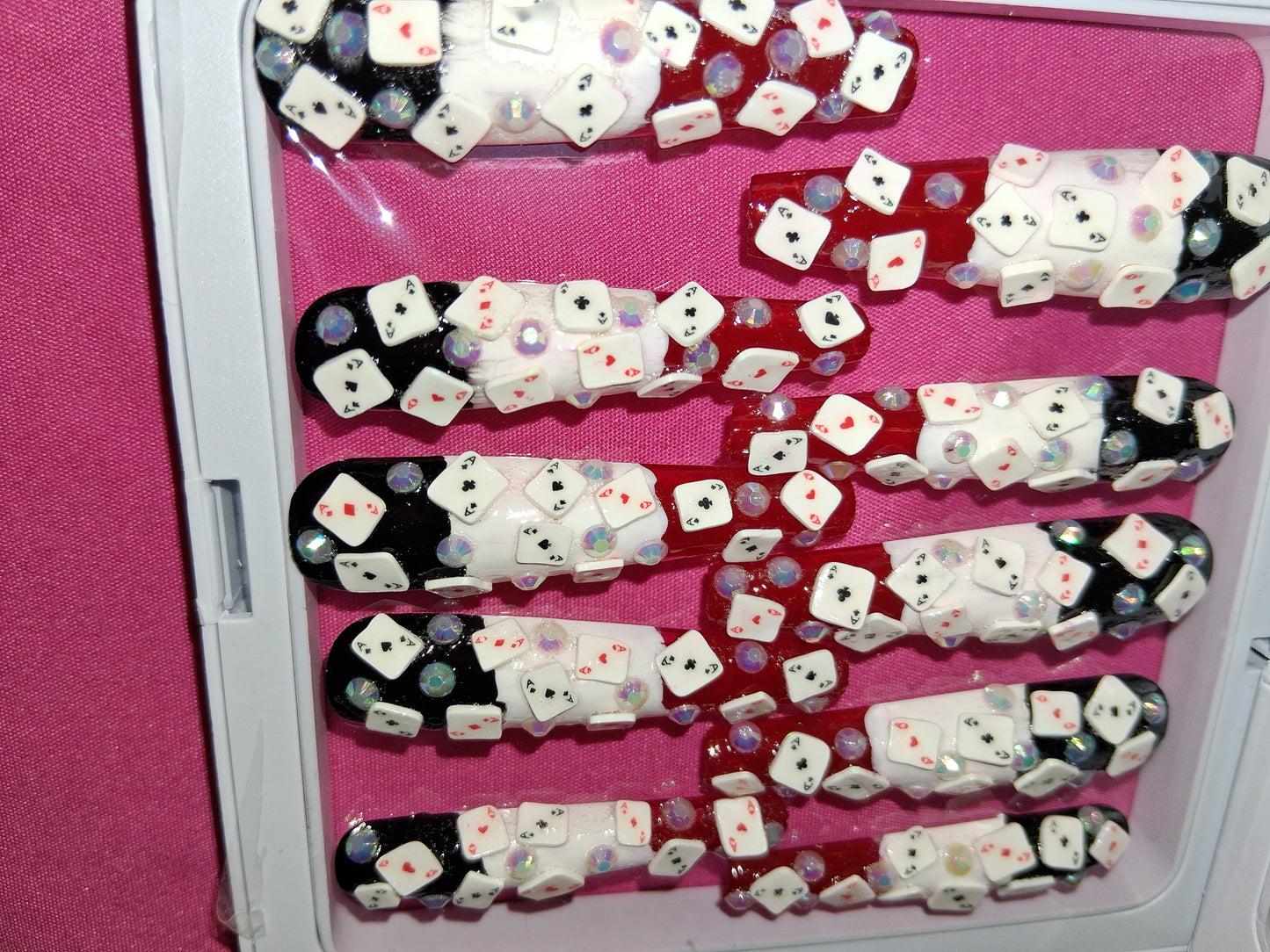 COCOMONEY NAILS CUSTOM 1 OF 1 GLUE ON PRESS ON COMES WITH FREE GIFTS #p23