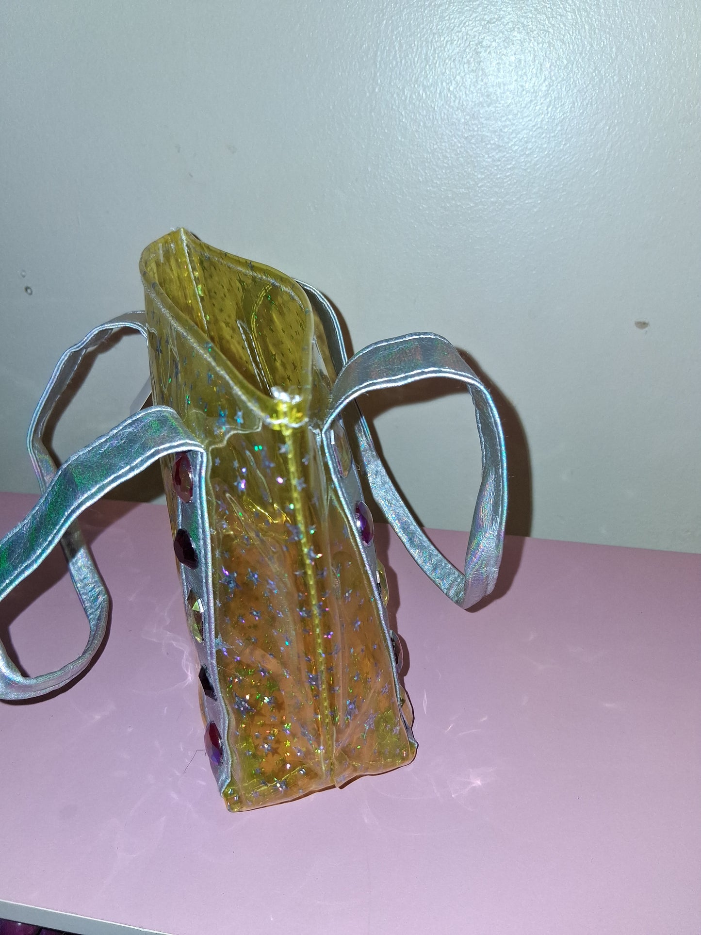 COCOMONEY MINI HANDBAG YELLOW CUSTOM ONLY 1 8HALF IN BY 6IN BY 3IN