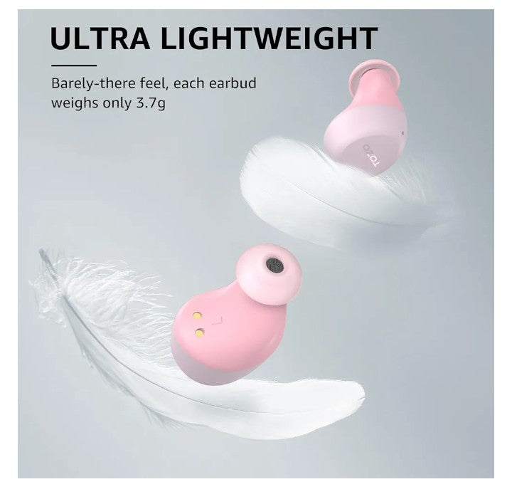 TOZO A1 Mini Wireless Earbuds Bluetooth 5.3 in Ear Light-Weight Headphones Built-in Microphone, IPX5 Waterproof, Immersive Premium Sound Long Distance Connection Headset with Charging Case,