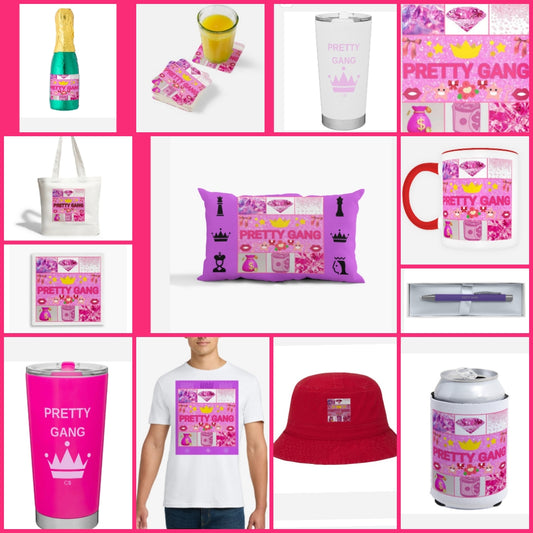Pretty Gang merch by Cocomoney choose number beside product you want