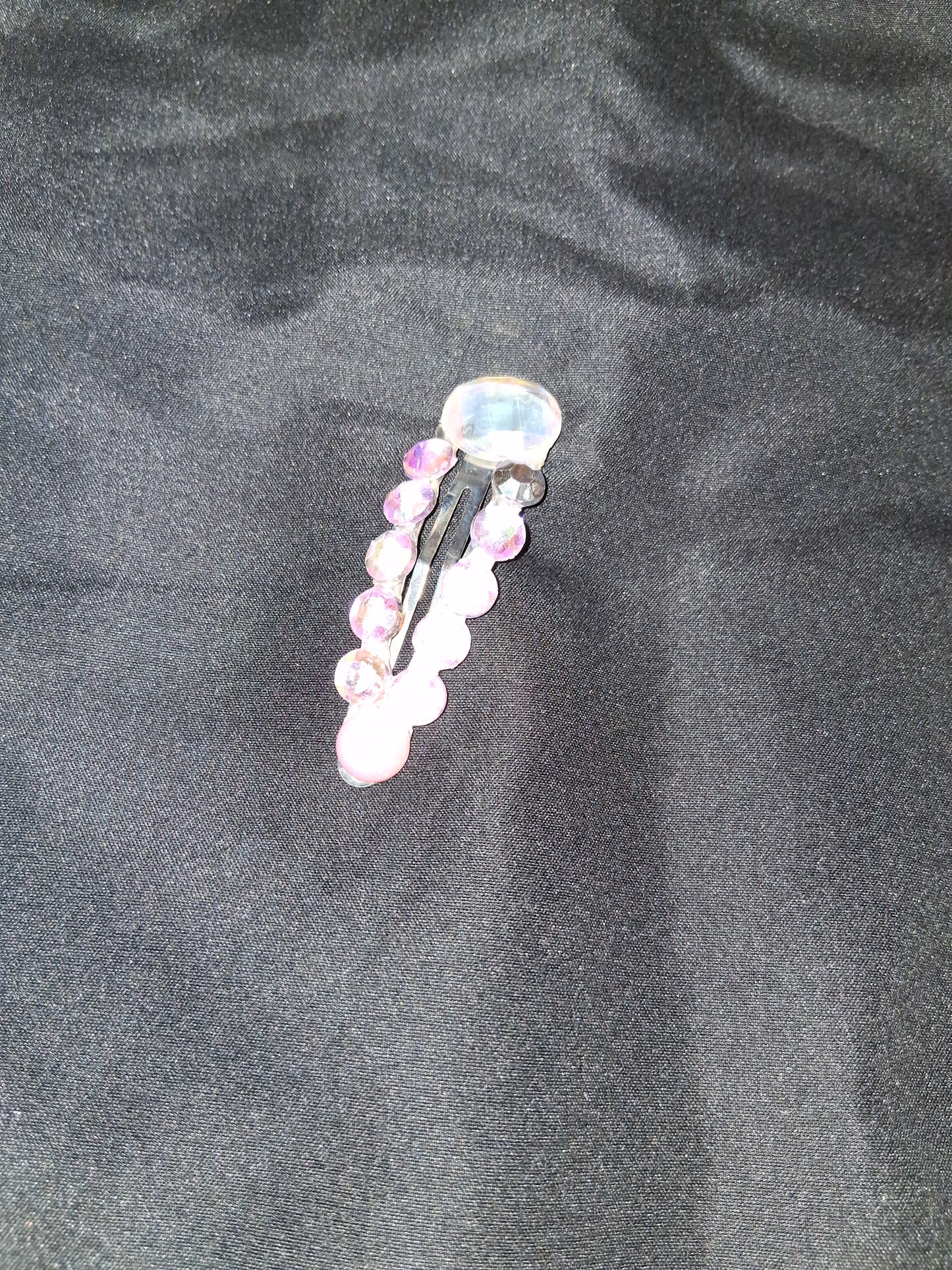 COCOMONEY HAIR CLIP 3INCH CUSTOM 1 OF A KIND PIECE with gemstones