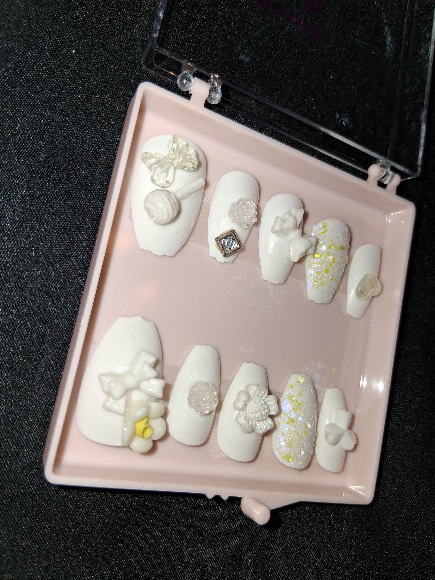 COCOMONEY NAILS CUSTOM ONE OF A KIND PIECES WITH NAIL BAG AND FREE GIFTS