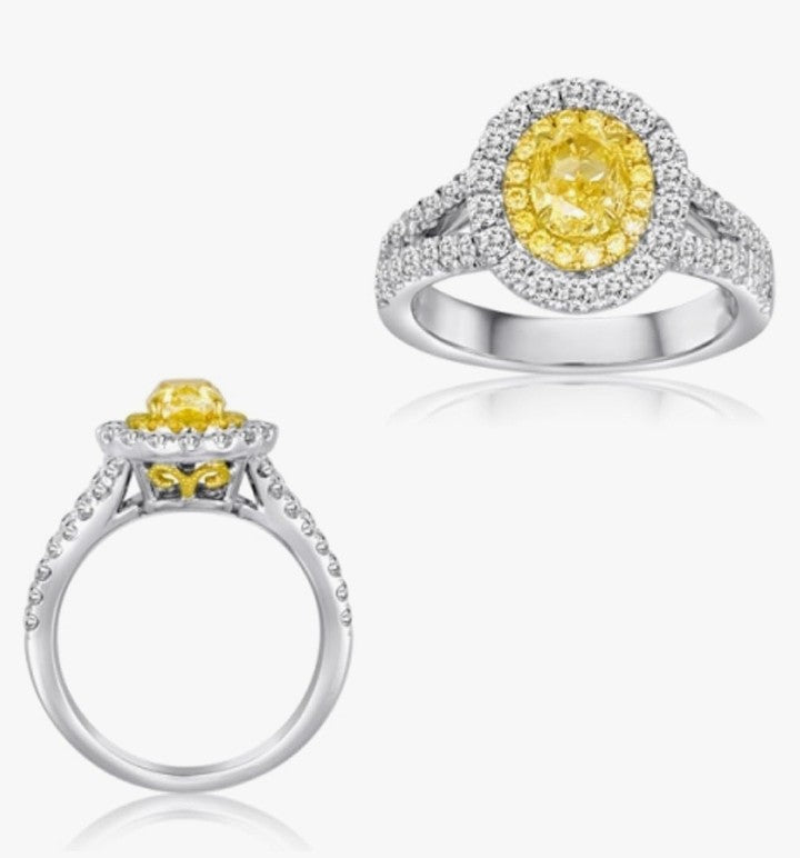 COCOMONEY
18K Gold Ring with Yellow Diamonds