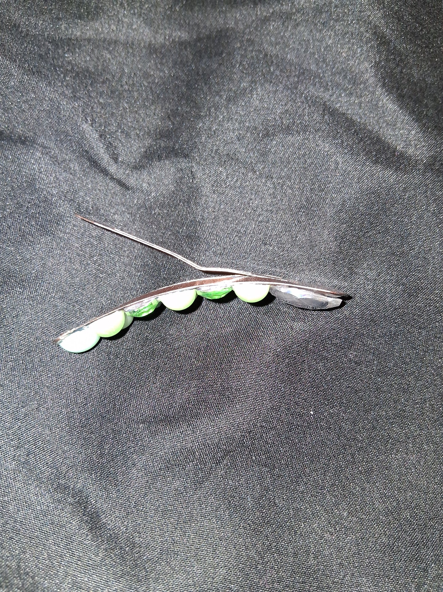 COCOMONEY HAIR CLIP 3INCH CUSTOM 1 OF A KIND PIECE with gemstones