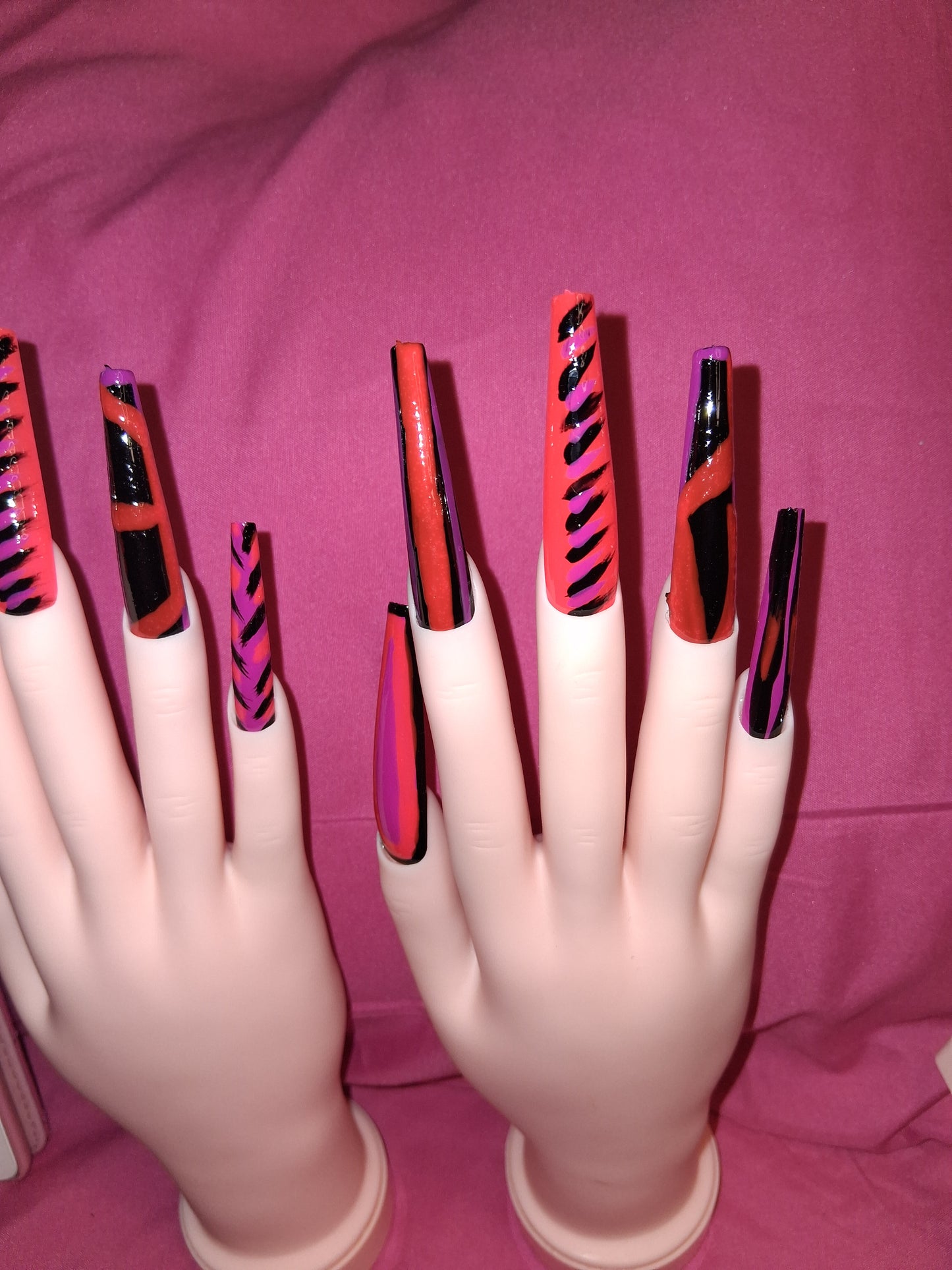 COCOMONEY NAILS CUSTOM 1 OF 1 GLUE ON PRESS ON COMES WITH FREE GIFTS #o27
