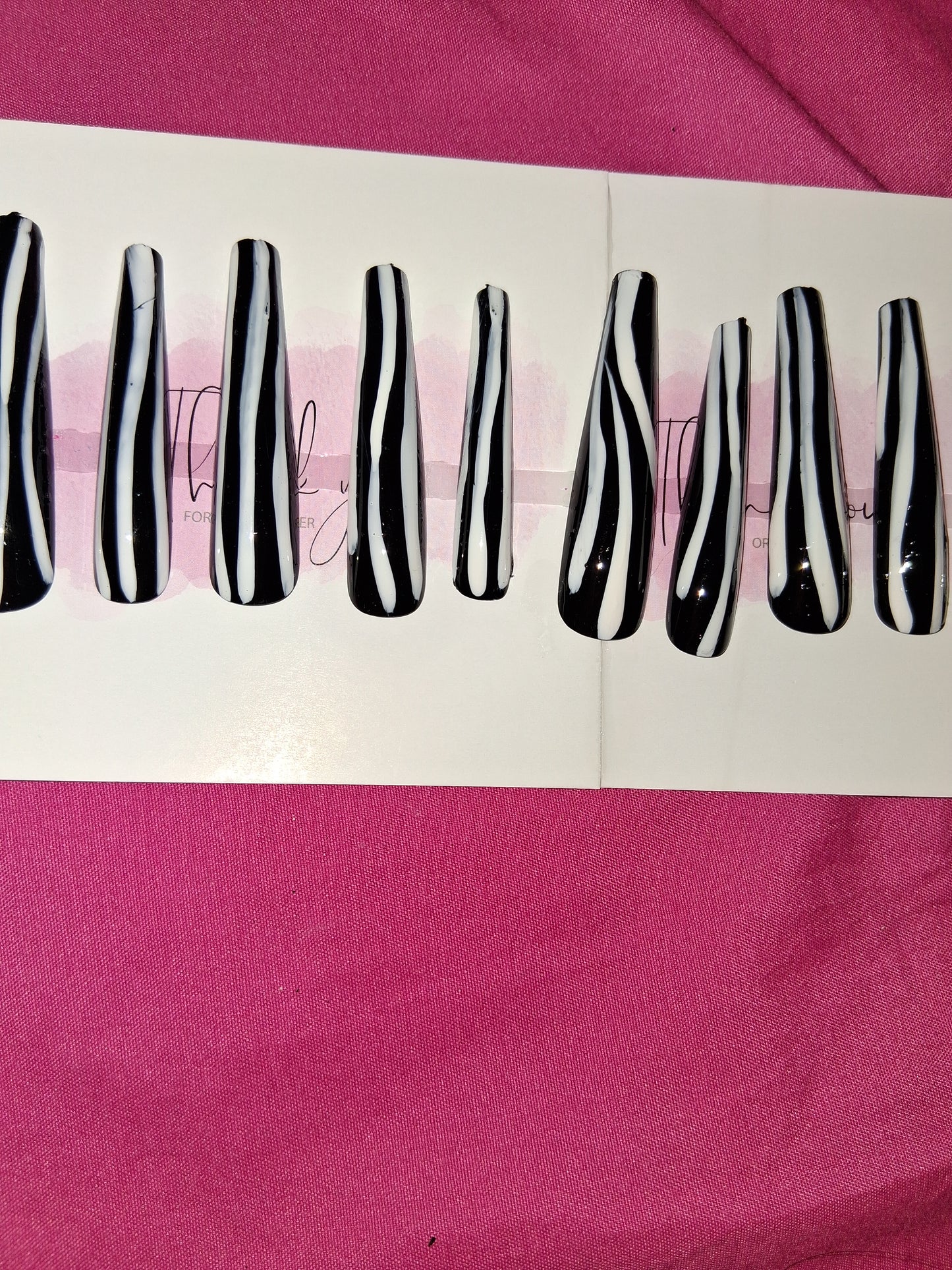 COCOMONEY NAILS CUSTOM 1 OF 1 GLUE ON PRESS ON COMES WITH FREE GIFTS #g11