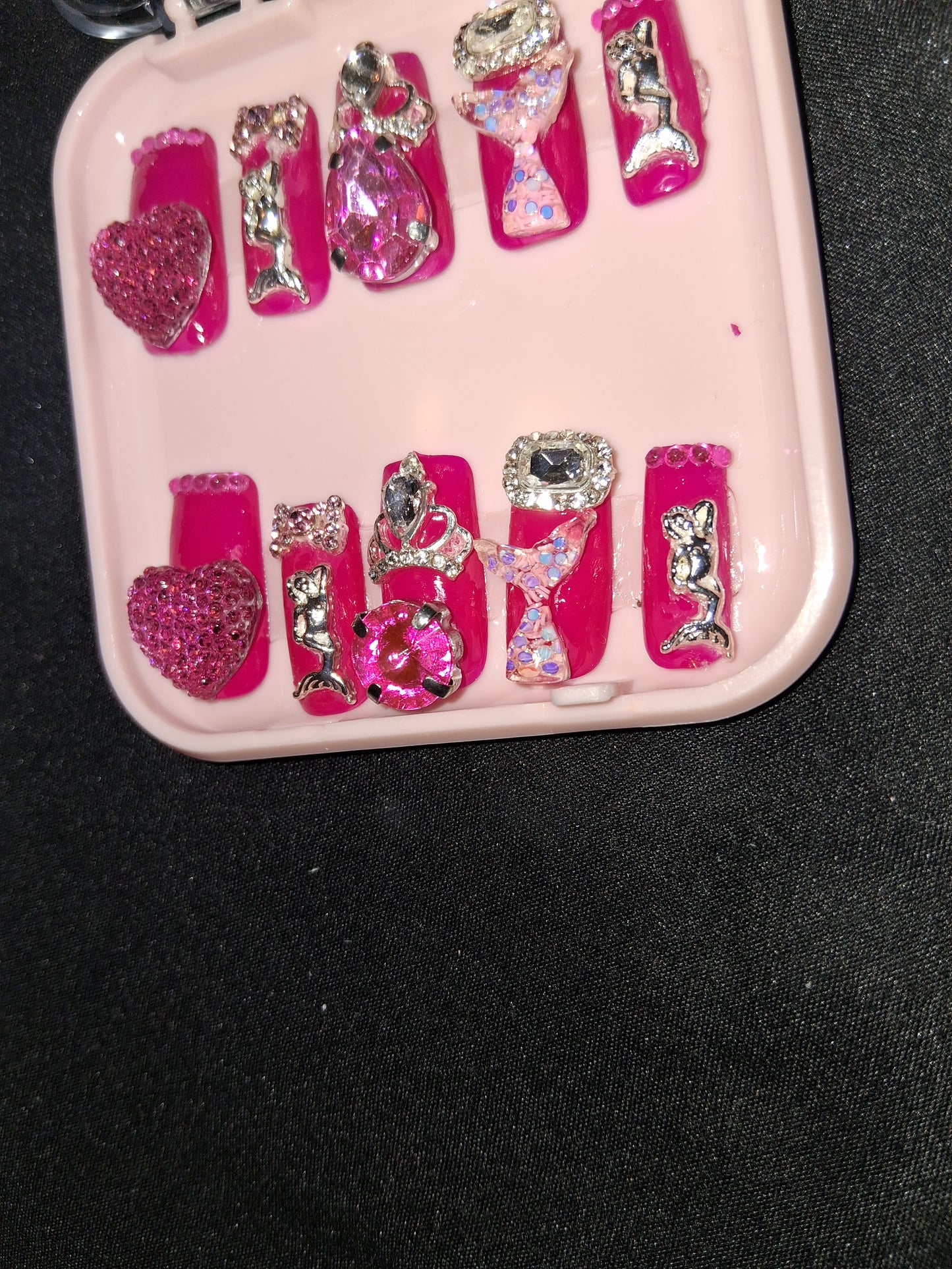 COCOMONEY NAILS CUSTOM 1 OF A KIND PIECES ACRYLIC COMES WITH FREE GIFTS