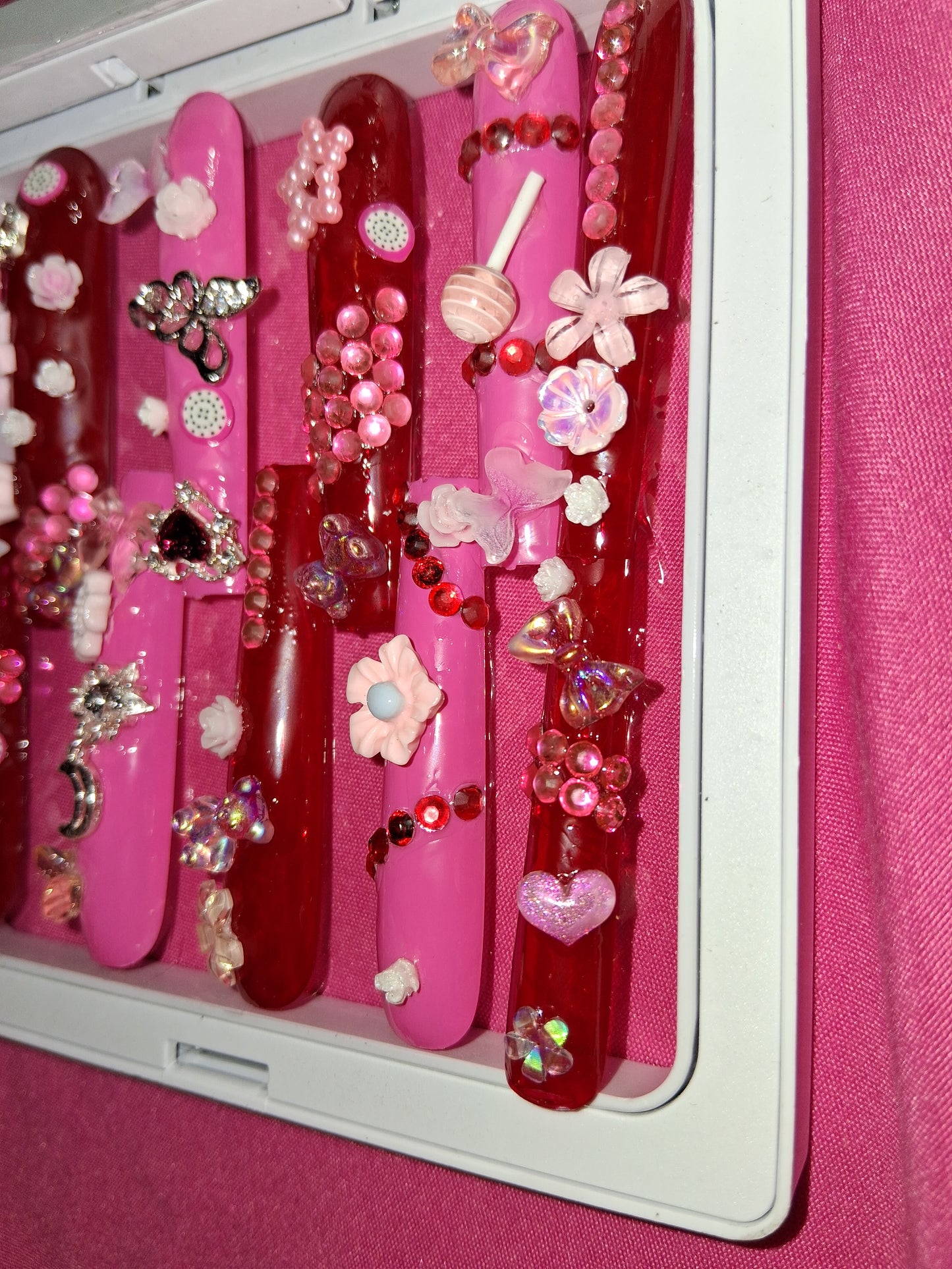 COCOMONEY NAILS CUSTOM 1 OF 1 GLUE ON PRESS ON COMES WITH FREE GIFTS #p66