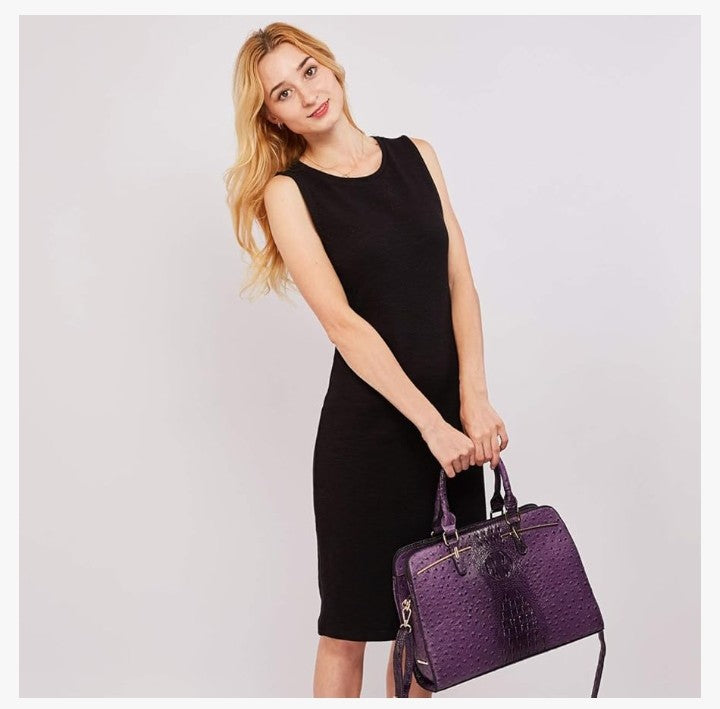 Women Handbag Wallet Tote Bag Shoulder Bag Hobo Bag Top Handle Satchel Purse Set 2pcs w/ 3 Compartments