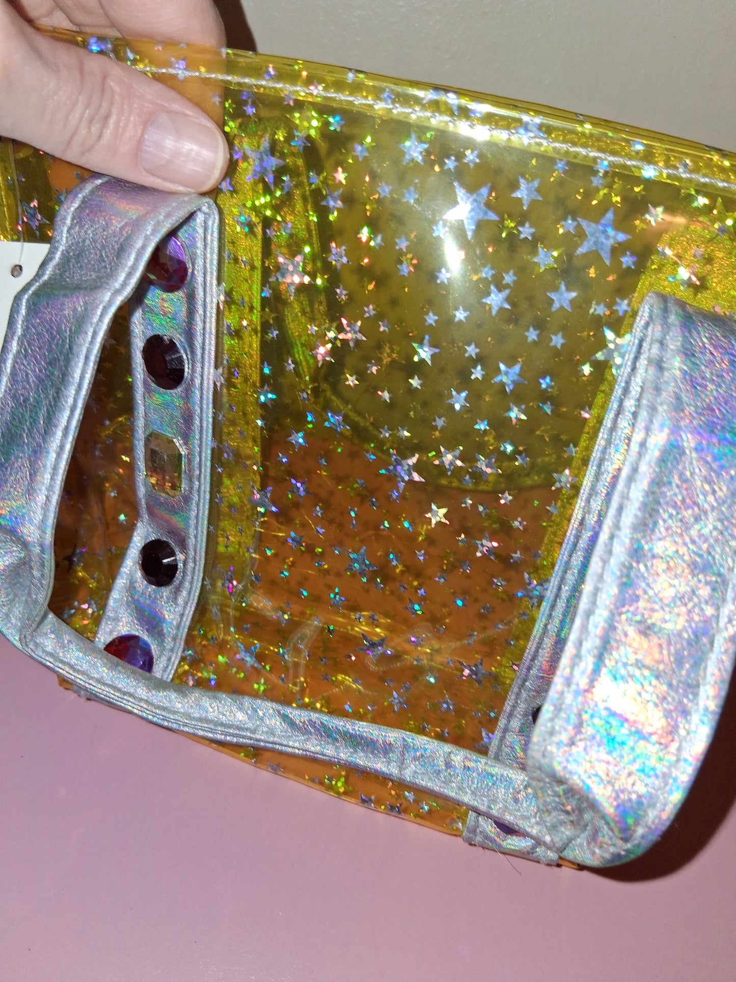 COCOMONEY MINI HANDBAG YELLOW CUSTOM ONLY 1 8HALF IN BY 6IN BY 3IN