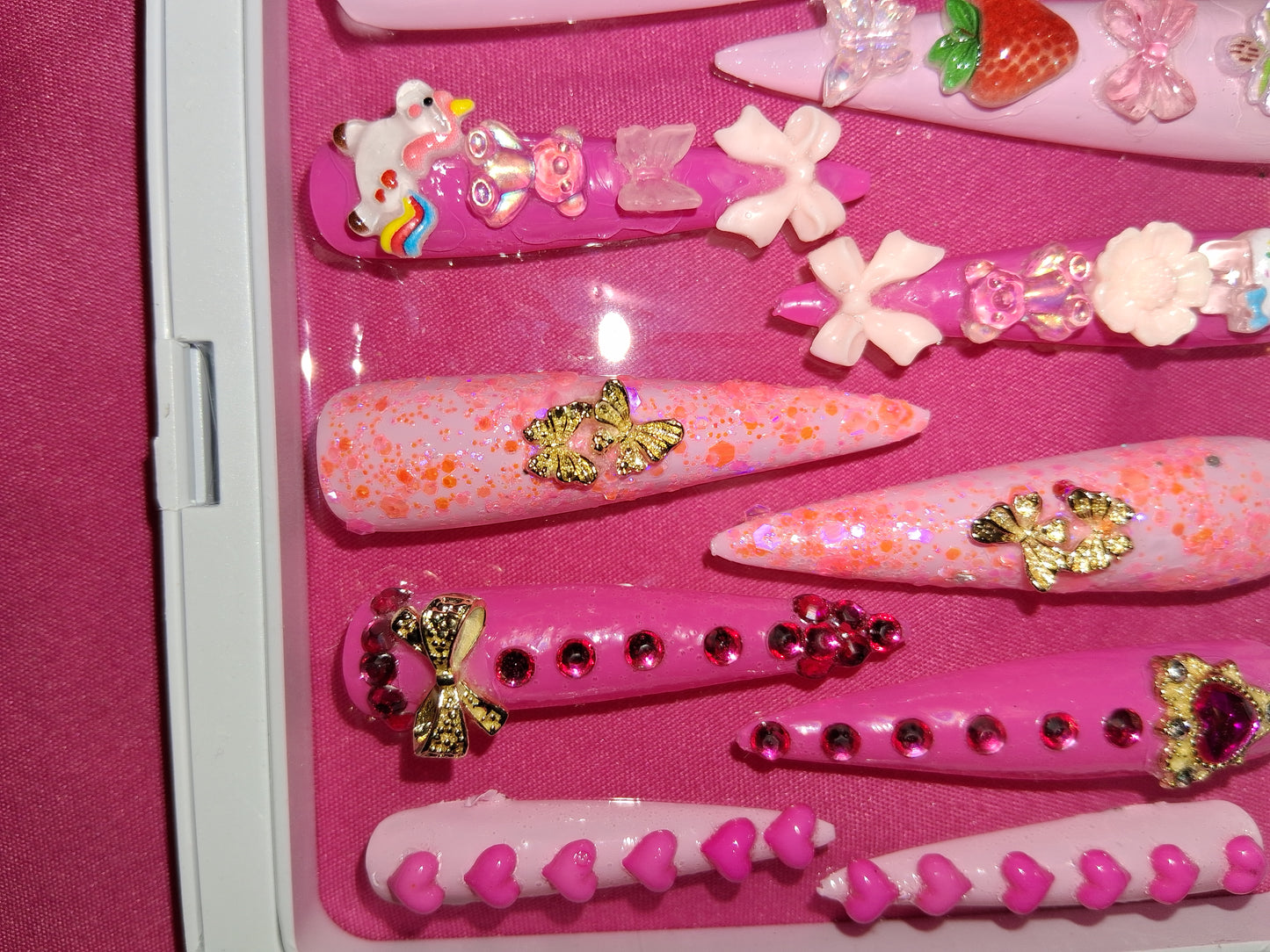 COCOMONEY NAILS CUSTOM 1 OF 1 GLUE ON PRESS ON COMES WITH FREE GIFTS #p7
