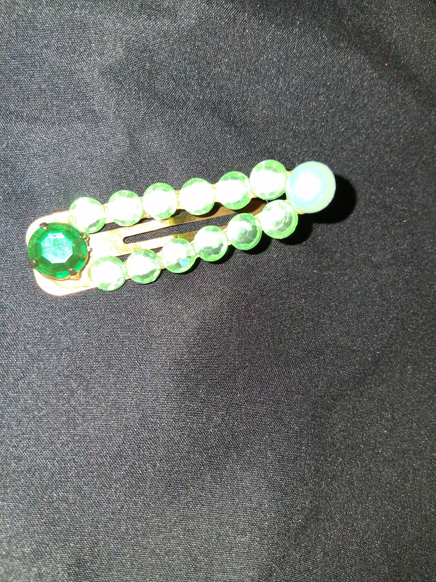 COCOMONEY HAIR CLIP 3INCH CUSTOM 1 OF A KIND PIECE with gemstones