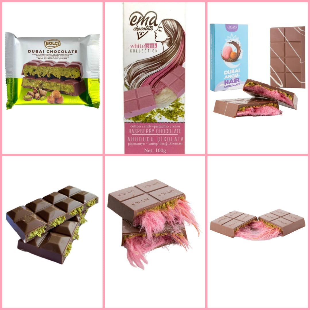 Dubai Chocolate Bar 3 options to choose from