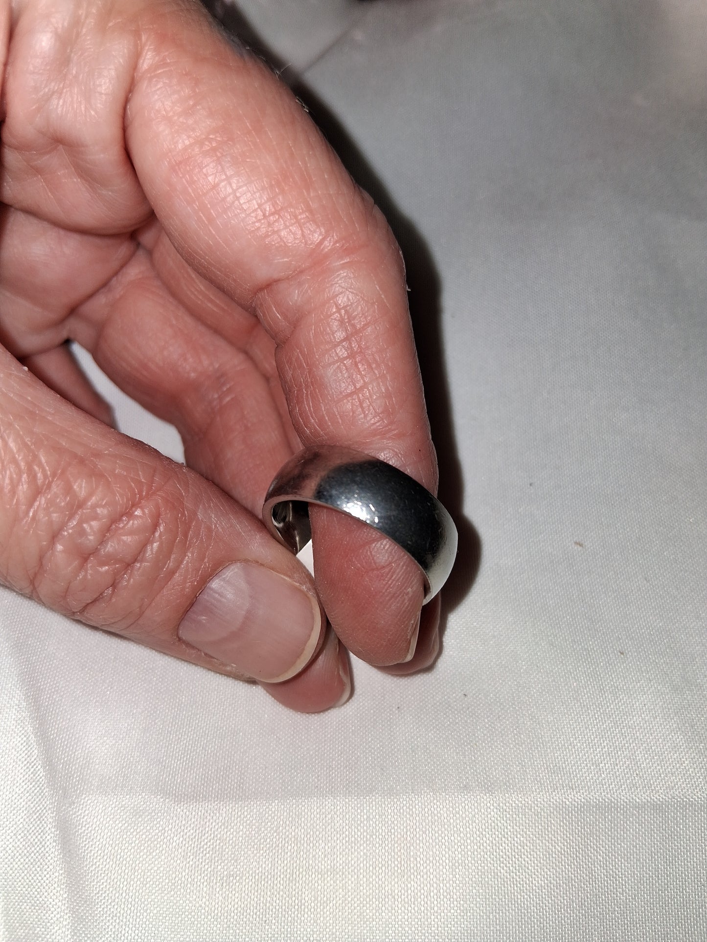 Mens stainless steel ring size 9