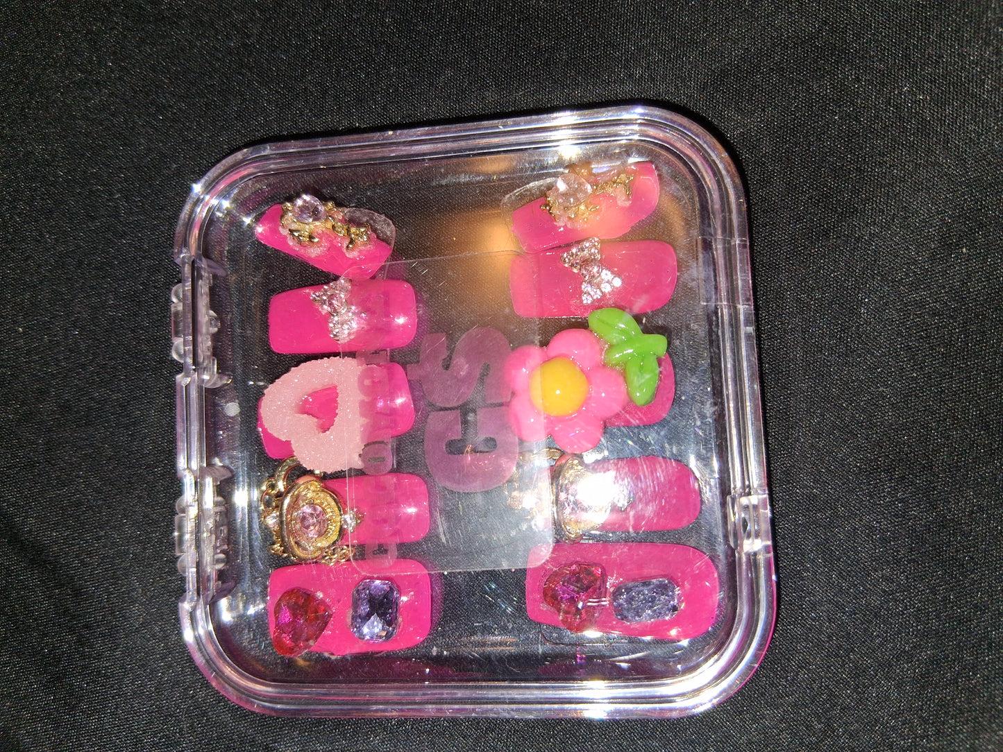 COCOMONEY NAILS CUSTOM ONE OF A KIND PIECES WITH NAIL BAG AND FREE GIFTS