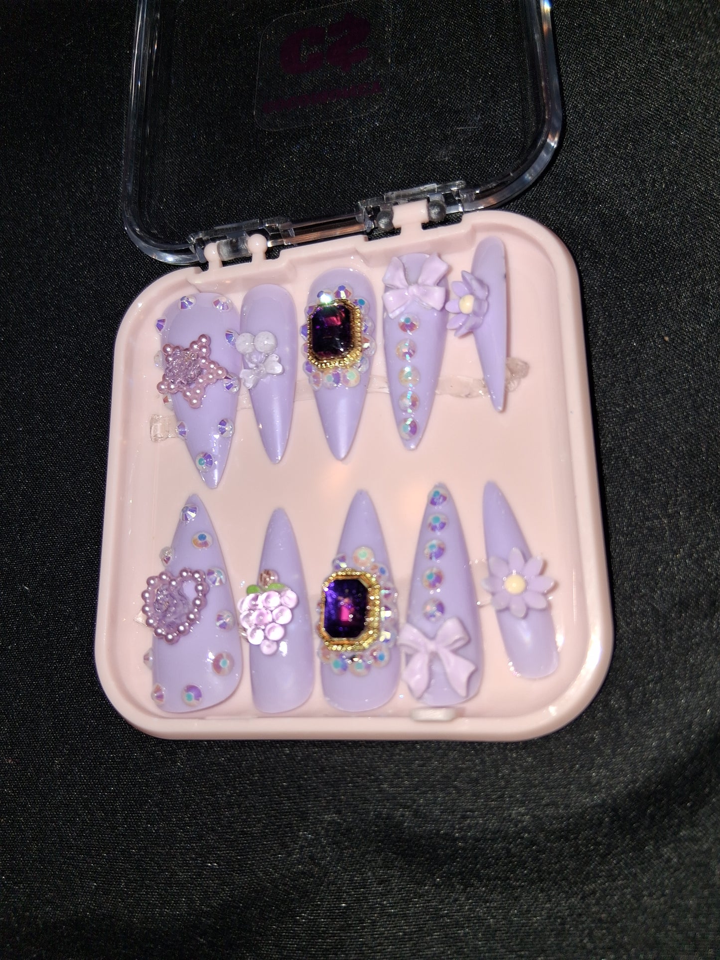 COCOMONEY NAILS CUSTOM 1 OF A KIND PIECES ACRYLIC COMES WITH FREE GIFTS