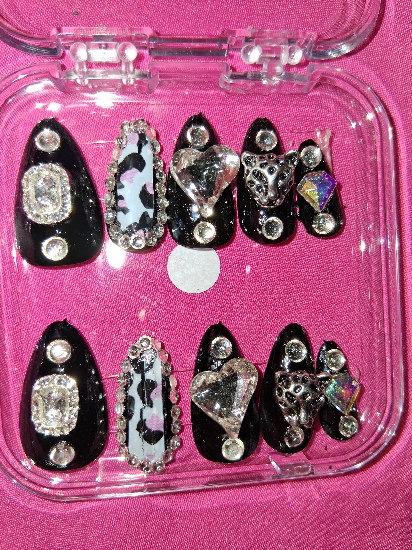 COCOMONEY NAILS CUSTOM 1 OF 1 GLUE ON PRESS ON COMES WITH FREE GIFTS #b71