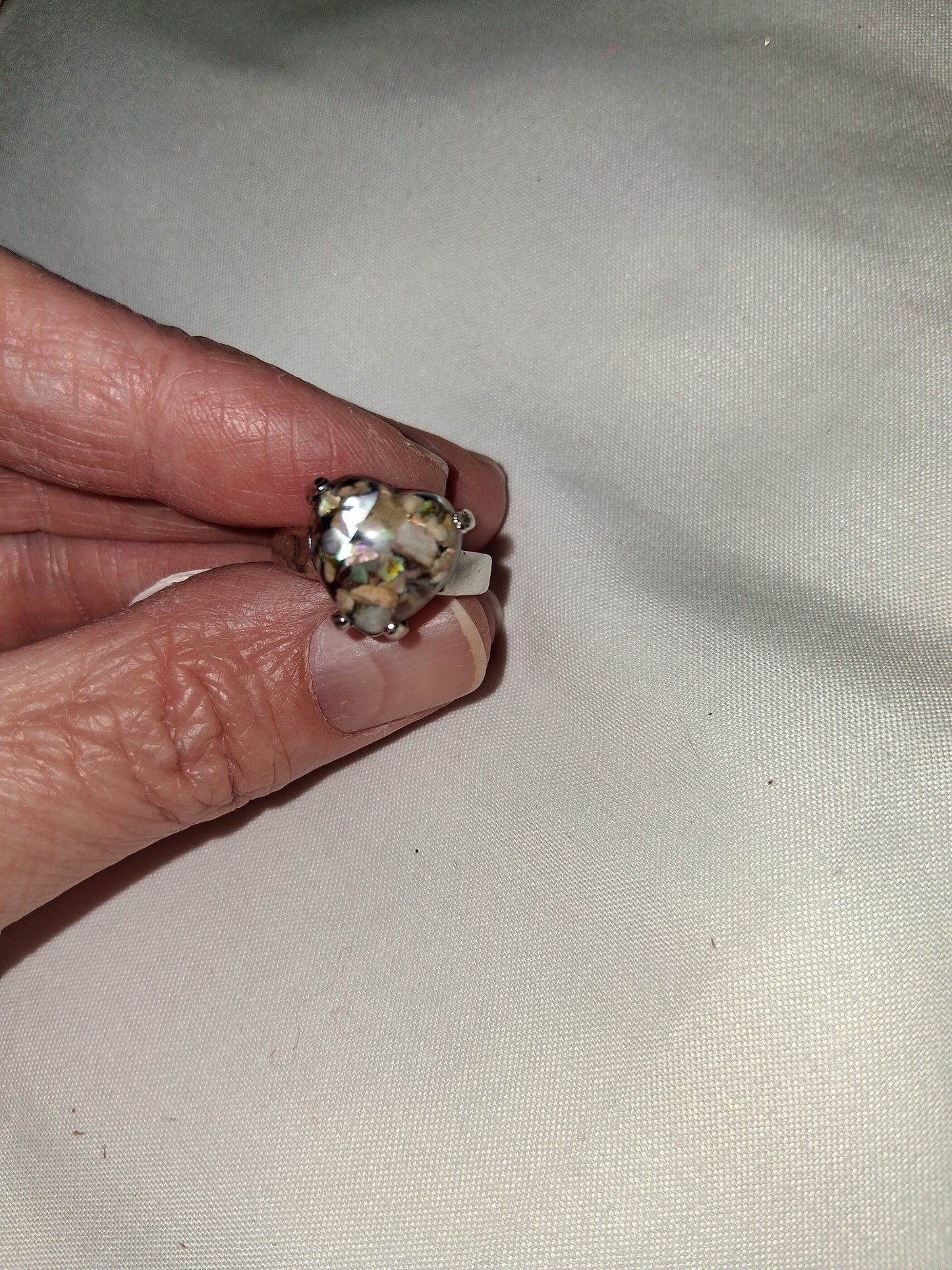 Silver plated ring COCOMONEY