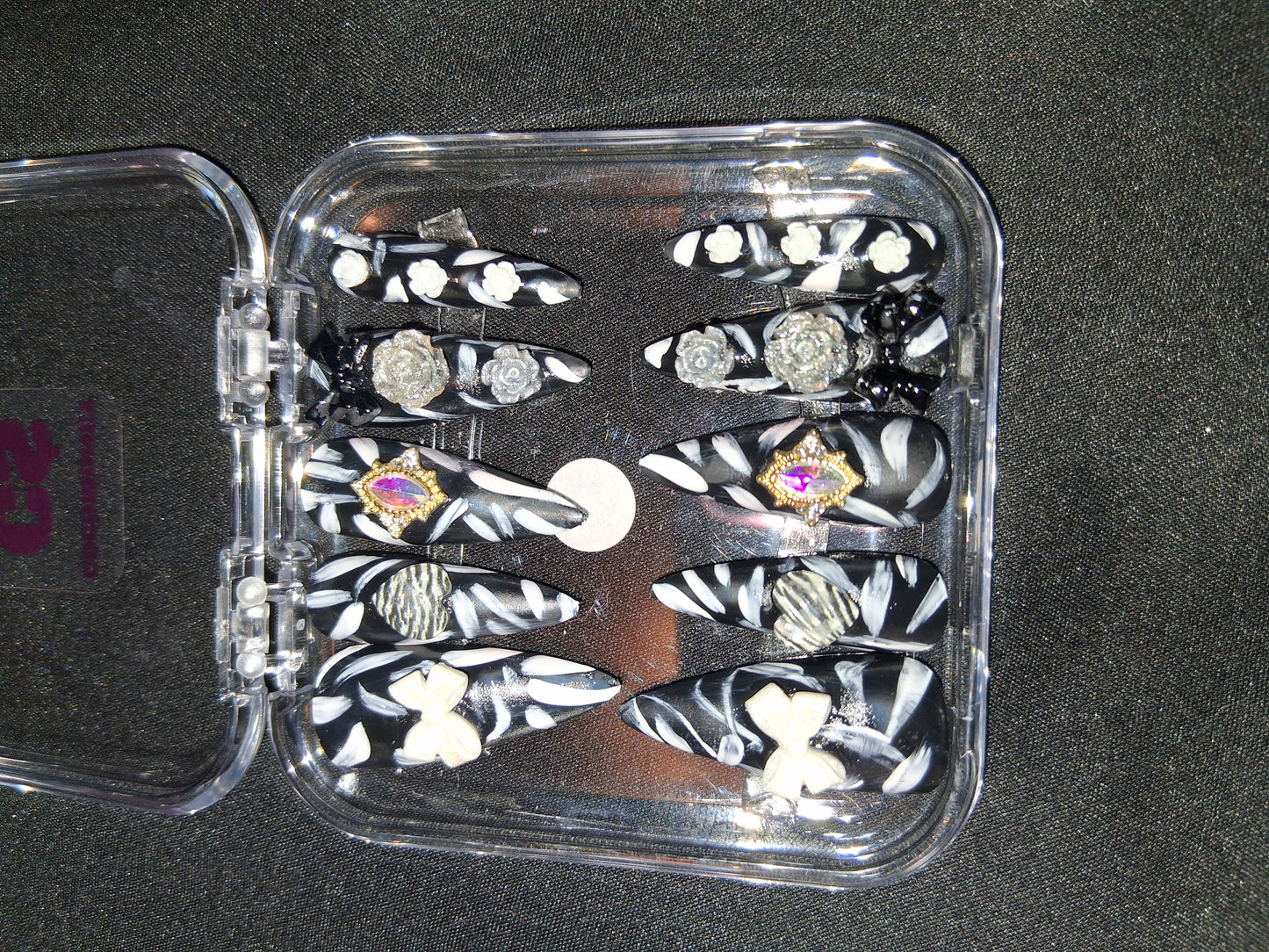 COCOMONEY NAILS CUSTOM ONE OF A KIND PIECES WITH NAIL BAG AND FREE GIFTS ACRYLIC