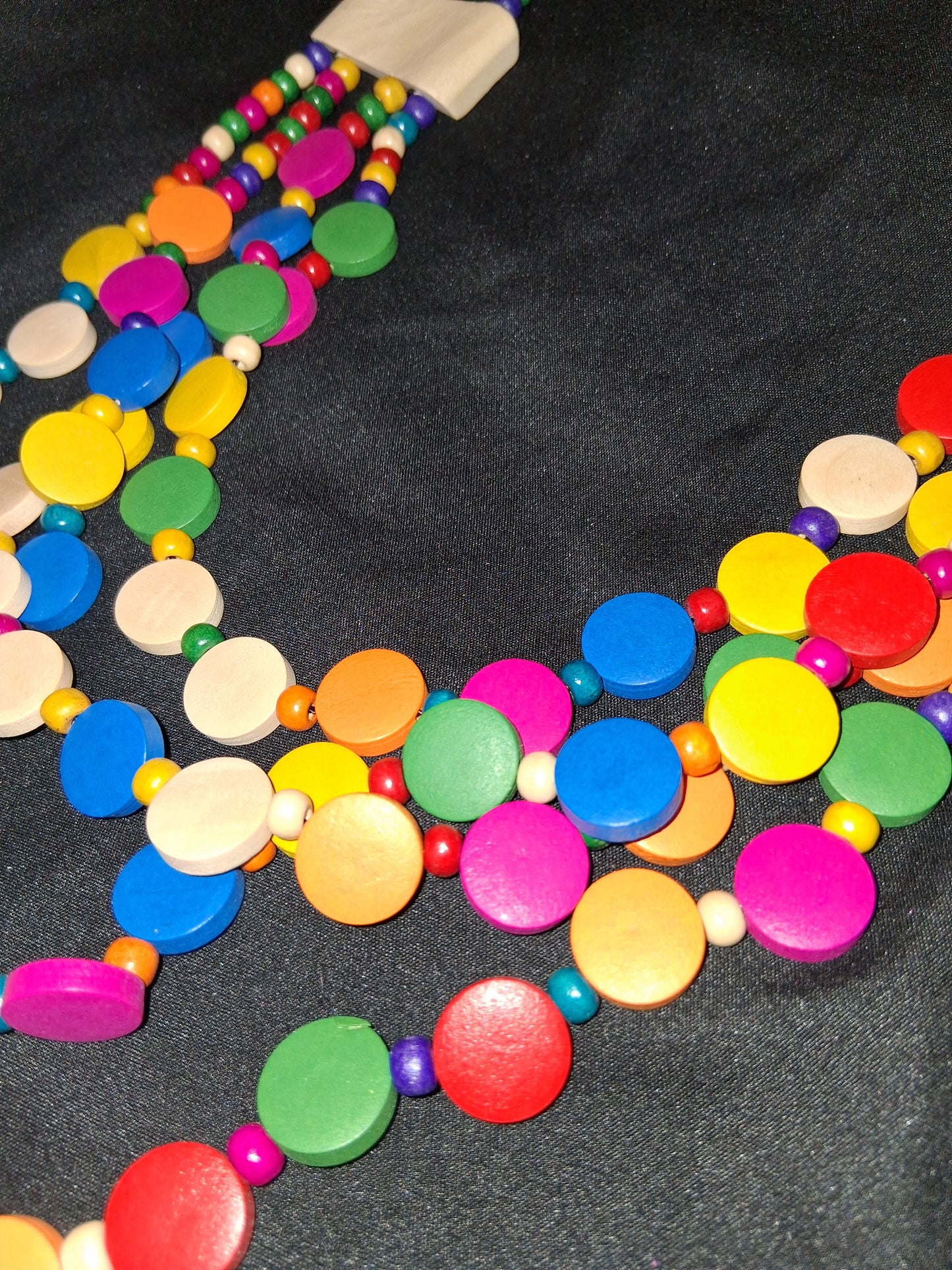COCOMONEY NECKLACE WOOD 35IN