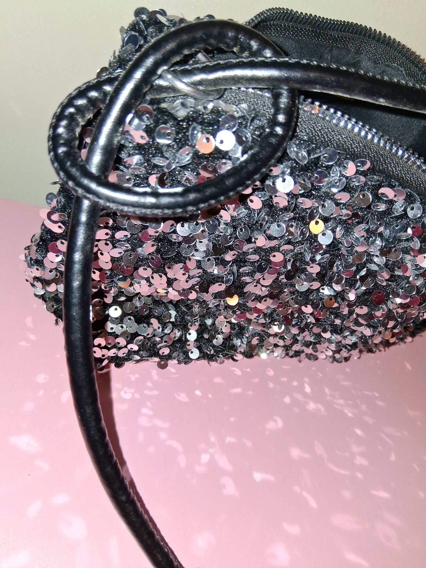 COCOMONEY HANDBAG BLACK 10IN BY 6HALF IN BY 4IN ONLY 1