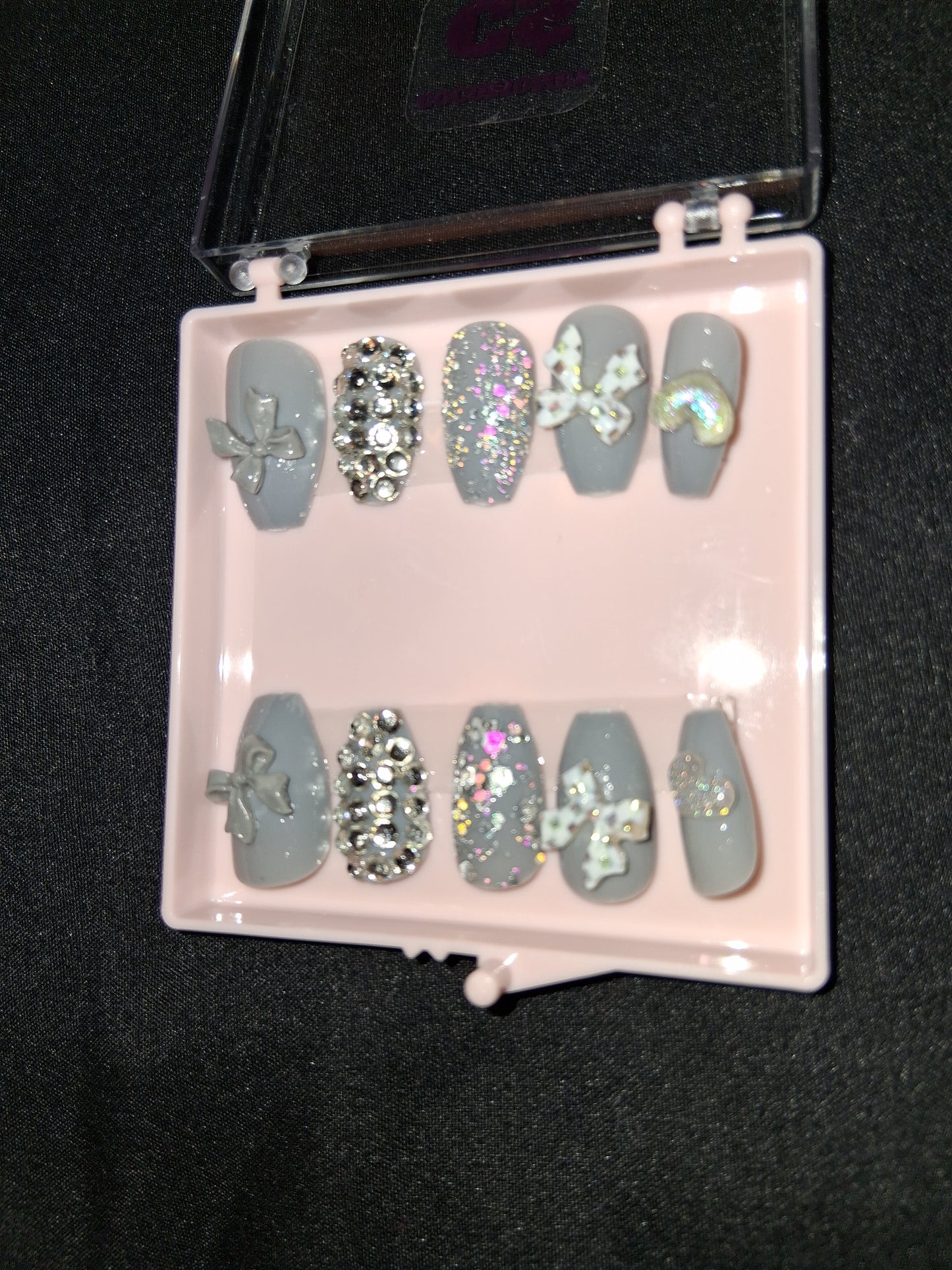COCOMONEY NAILS CUSTOM ONE OF A KIND PIECES WITH NAIL BAG AND FREE GIFTS ACRYLIC
