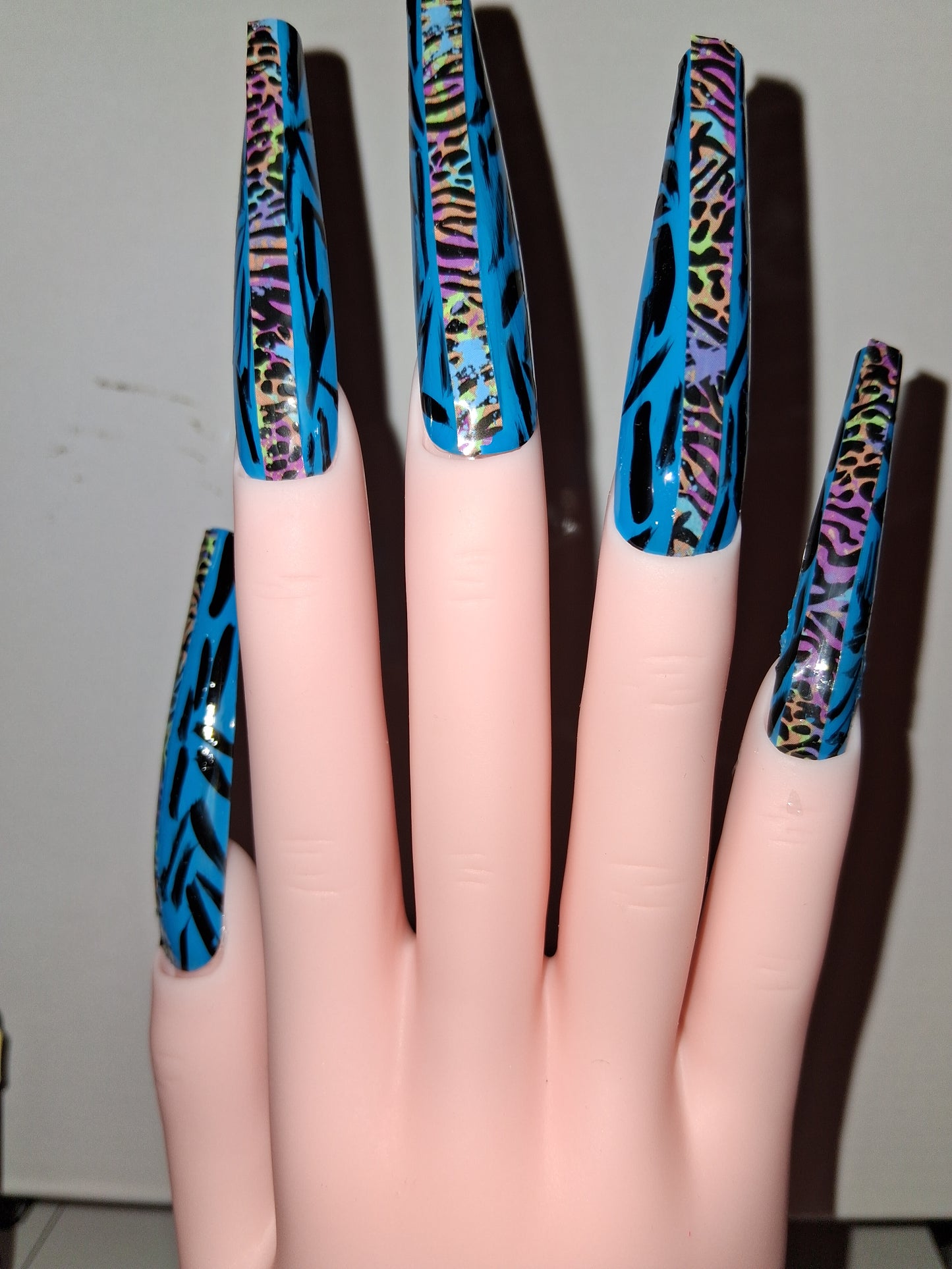 COCOMONEY NAILS CUSTOM 1 OF 1 GLUE ON PRESS ON COMES WITH FREE GIFTS #o54