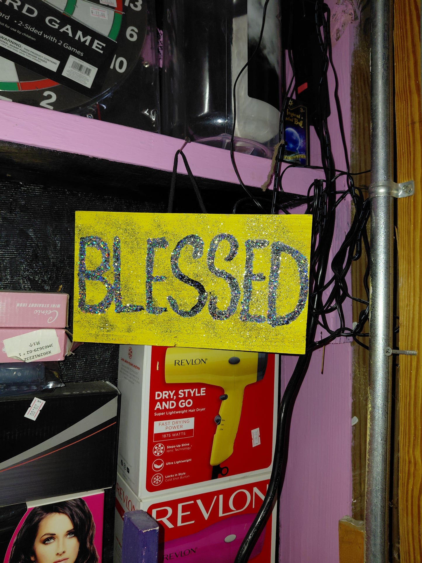 COCOMONEY ART Blessed Bling 1 OF 1 CUSTOM PIECE BY COCOMONEY painting on wood