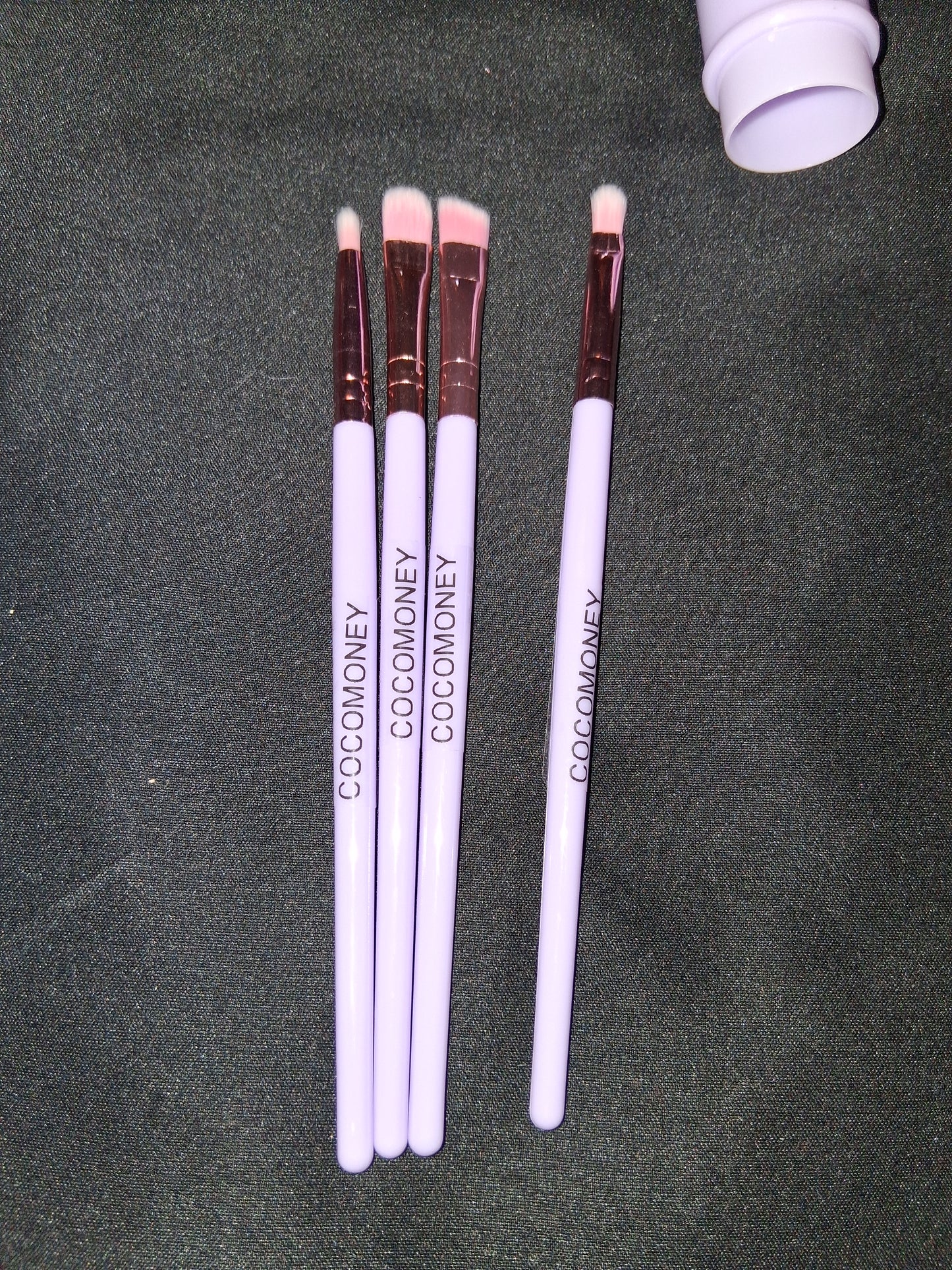 COCOMONEY MAKEUP BRUSH SET 5PC purple minis with free gift π