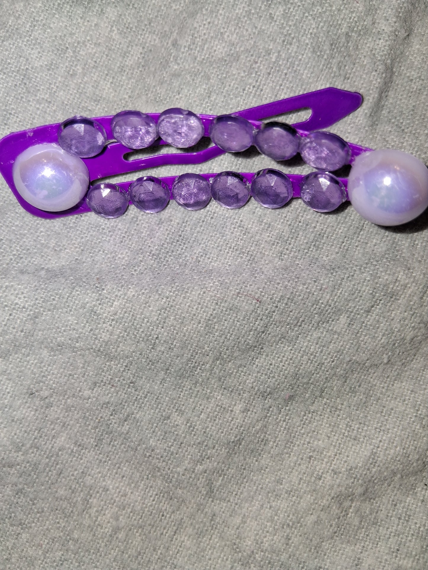 COCOMONEY HAIR CLIP 3INCH CUSTOM 1 OF A KIND PIECE with gemstones