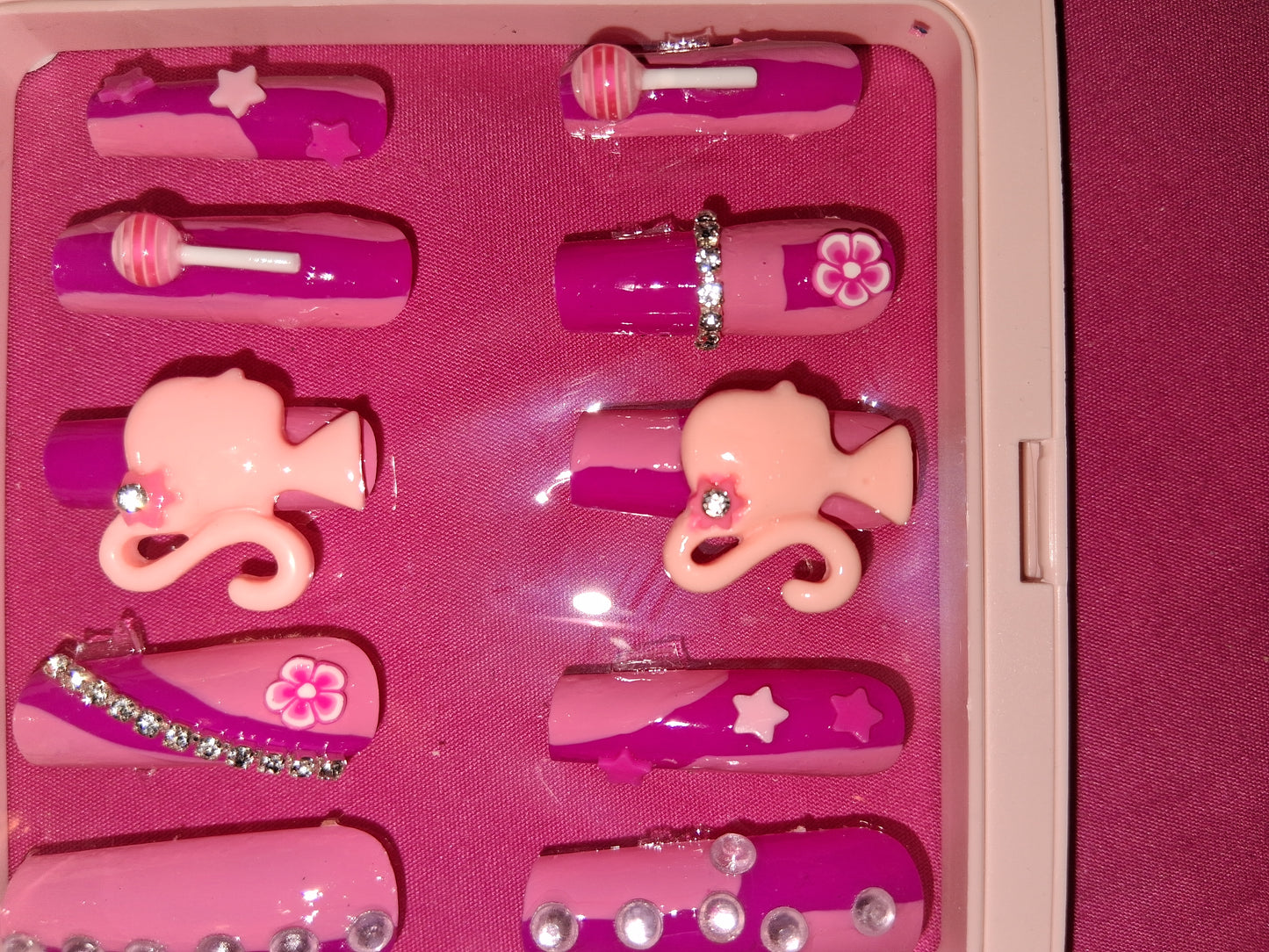 COCOMONEY NAILS CUSTOM 1 OF 1 GLUE ON PRESS ON COMES WITH FREE GIFTS #p31