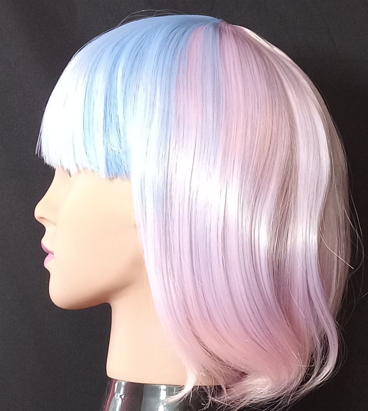 COCOMONEY WIG BOB LIGHT BLUE AND LIGHT PURPLE