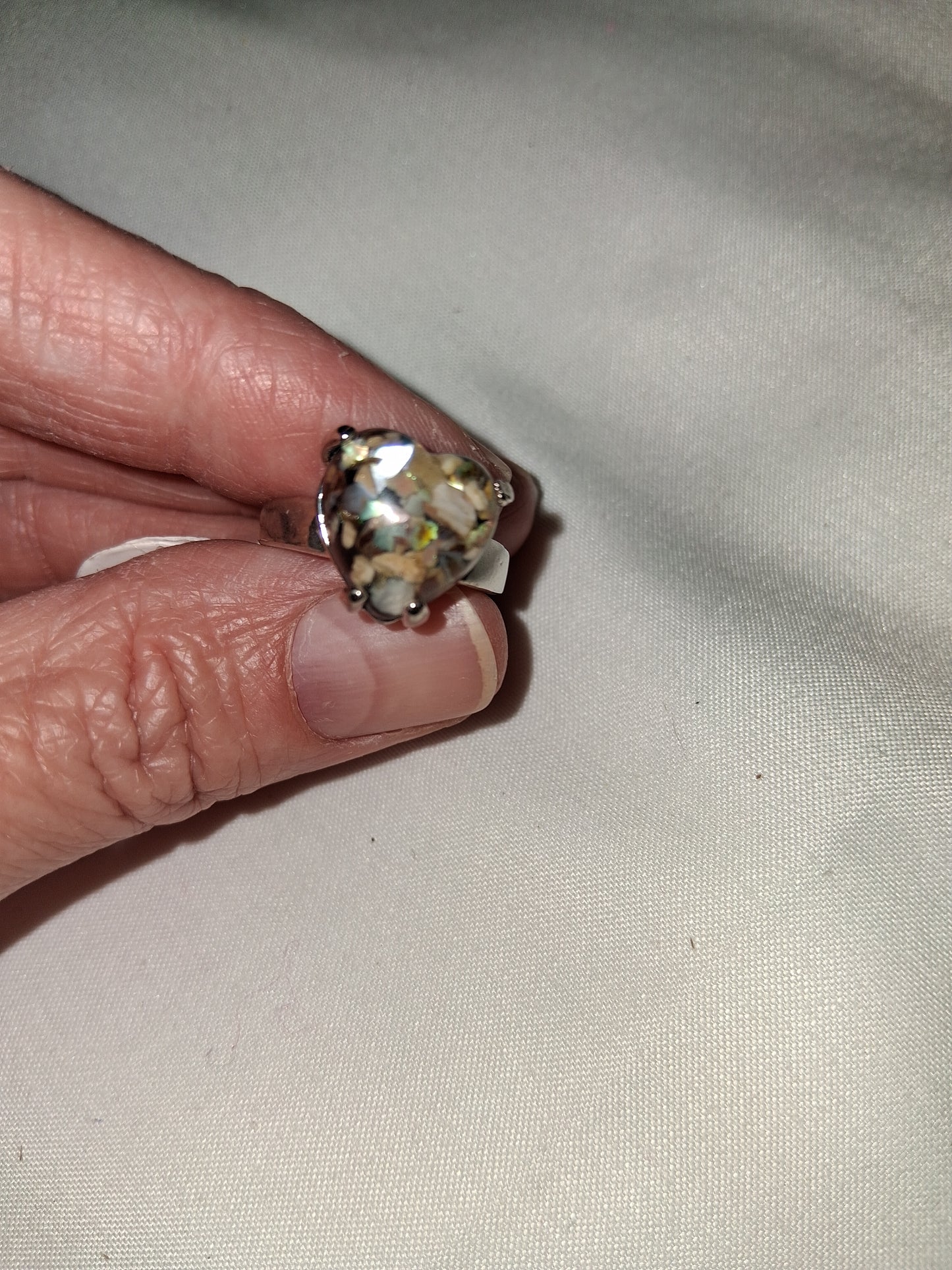 Silver plated ring COCOMONEY