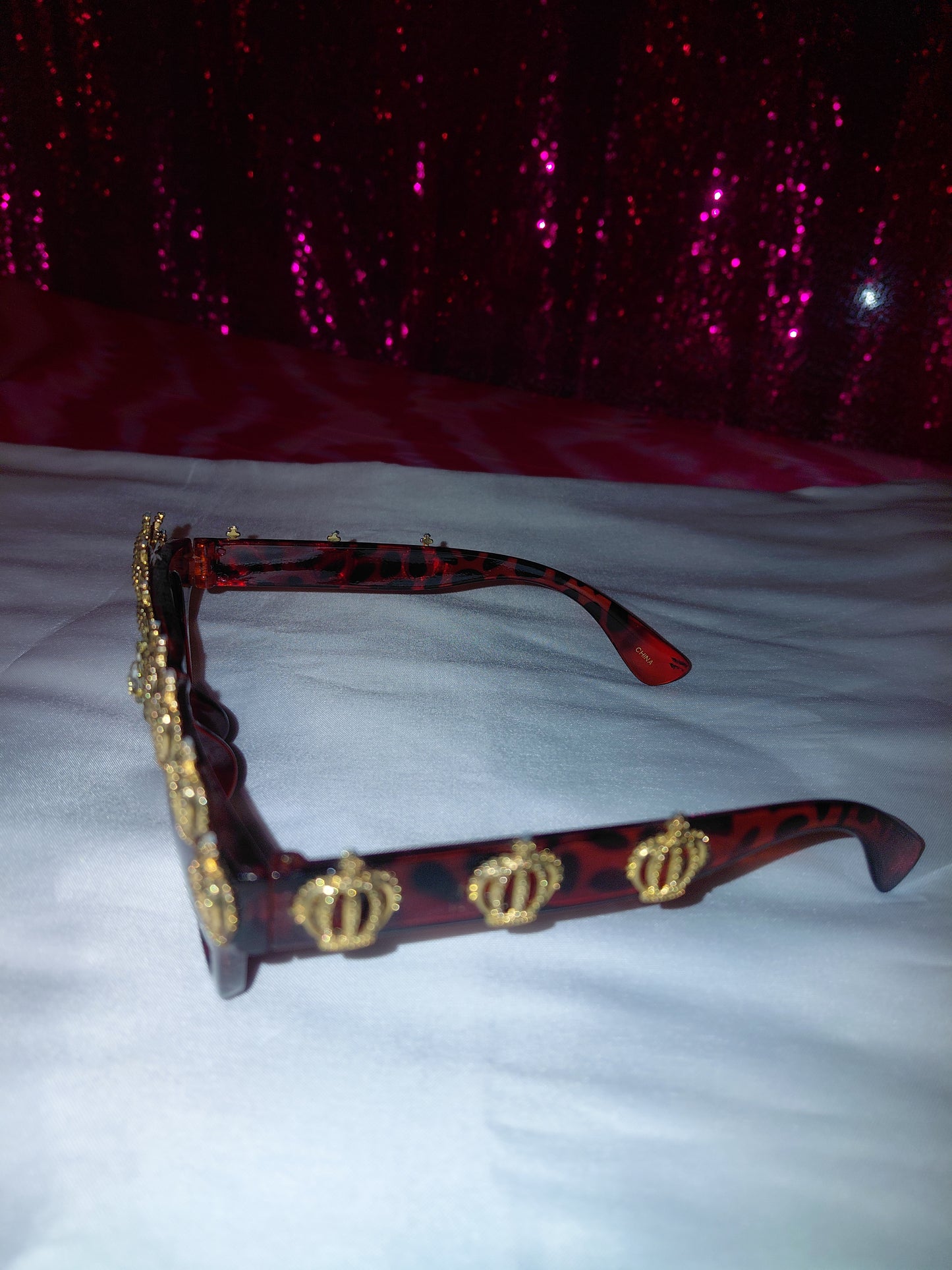 Cocomoney Glasses custom 1 of 1 pair sunglasses gemstones plastic materials uv COCOMONEY.STORE