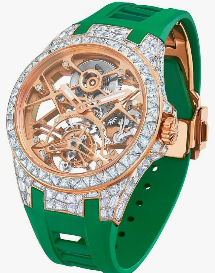 HEMUDU Crystal Luxury for Men Watches Real Tourbillon Brilliant Hollowing Dial Luminous Diamonds Case Women
