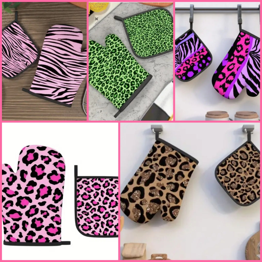 2 piece Oven mits choose your number option below