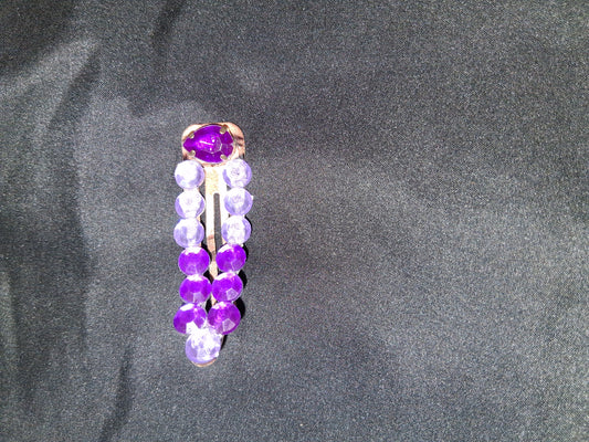 COCOMONEY HAIR CLIP 3INCH CUSTOM 1 OF A KIND PIECE with gemstones