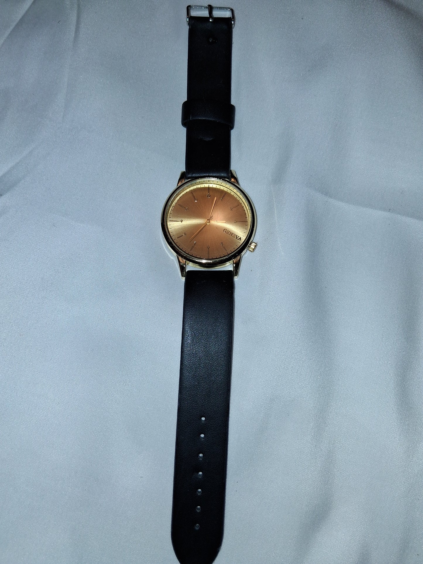 Mens Black and Gold watch