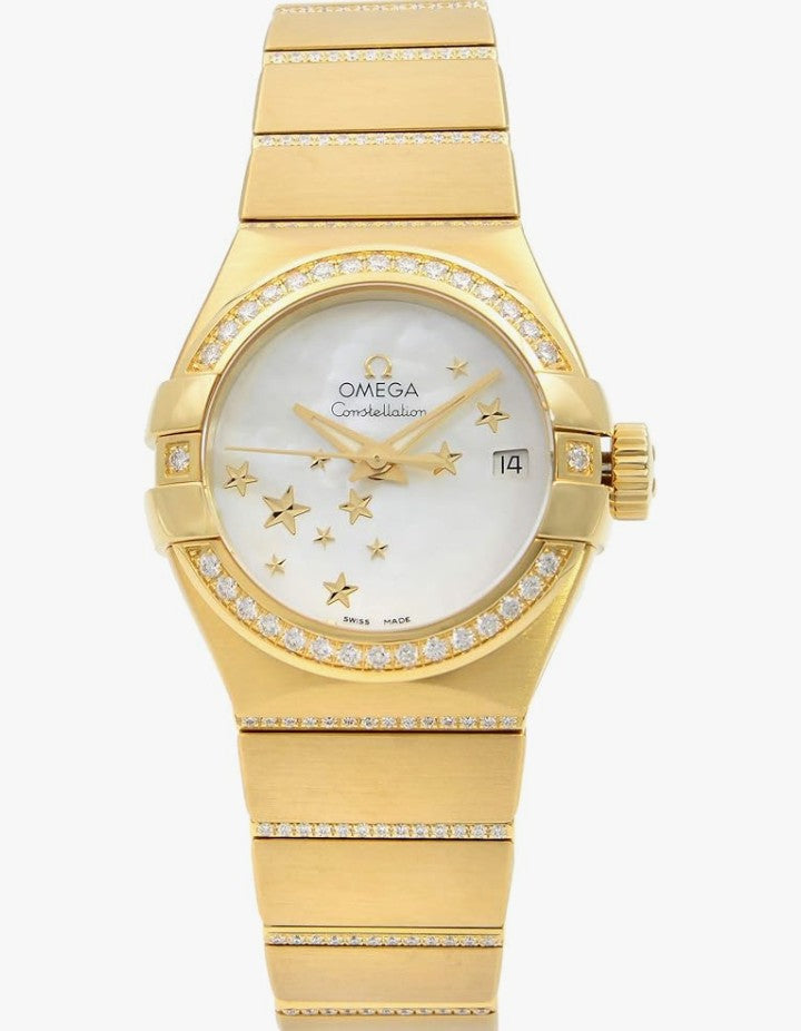 Omega
Omega Constellation Solid 18k Yellow Gold Diamond Women's Watch 123.55.27.20.05.002