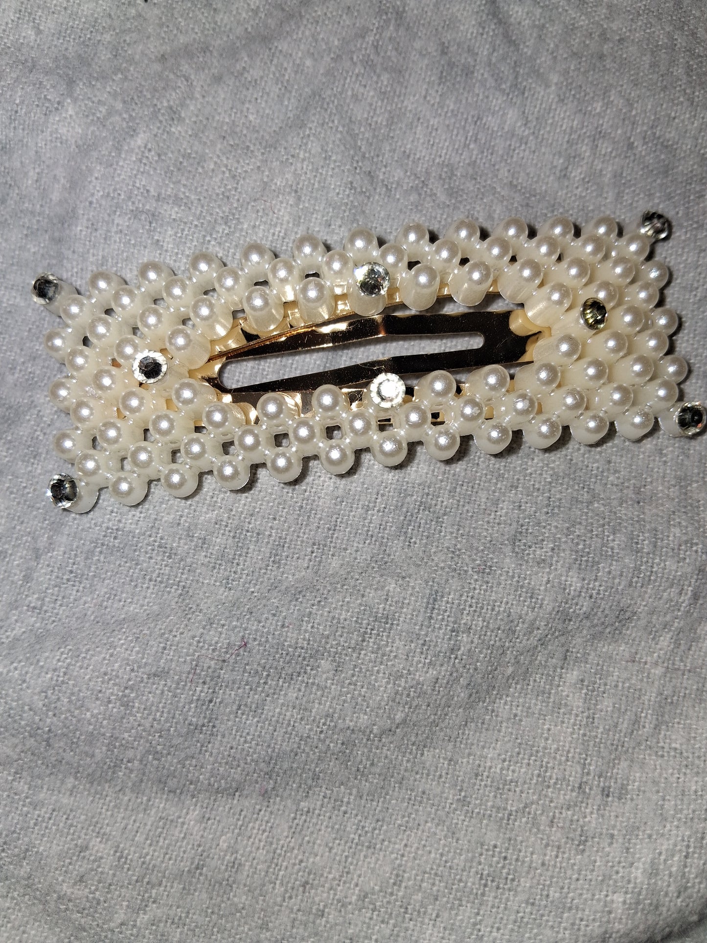 COCOMONEY HAIR CLIP 3INCH  with gemstones