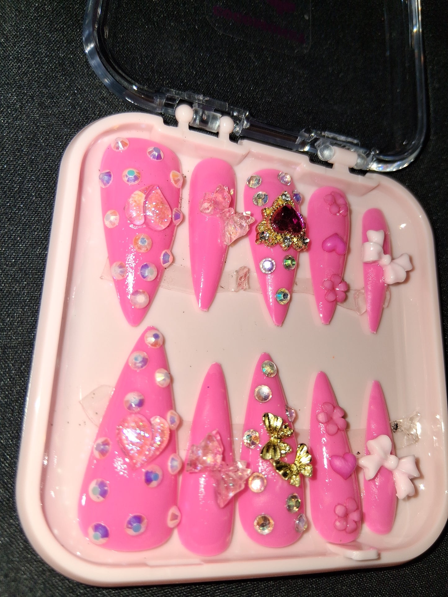 COCOMONEY NAILS CUSTOM 1 OF A KIND PIECES ACRYLIC COMES WITH FREE GIFTS