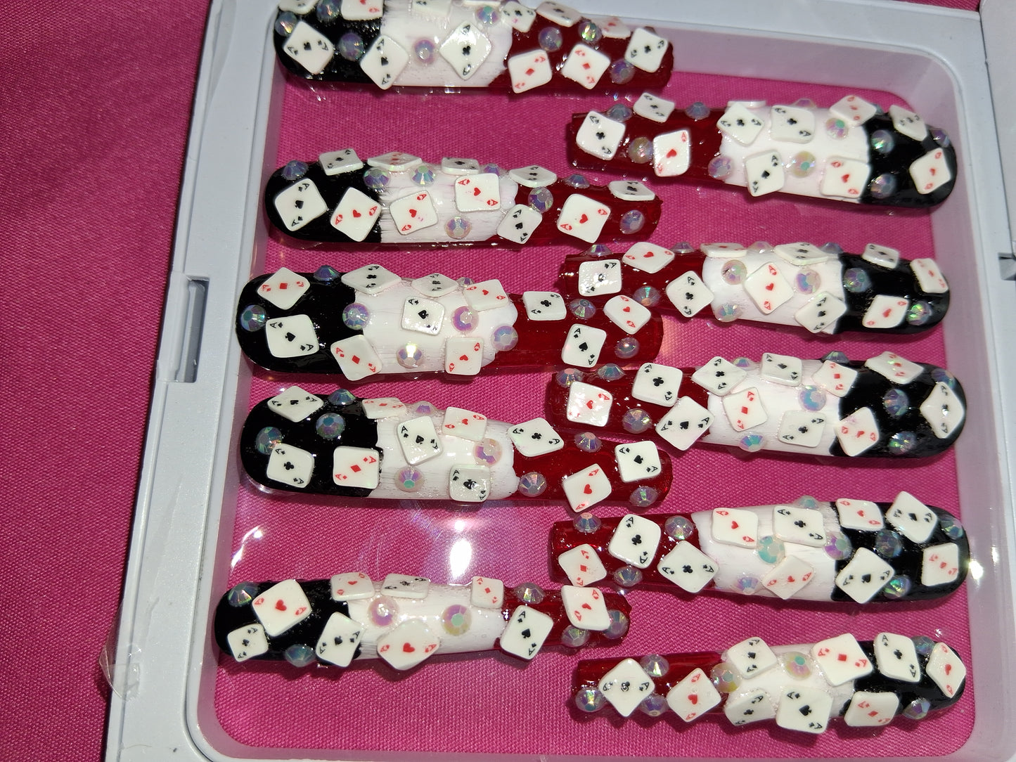 COCOMONEY NAILS CUSTOM 1 OF 1 GLUE ON PRESS ON COMES WITH FREE GIFTS #p23
